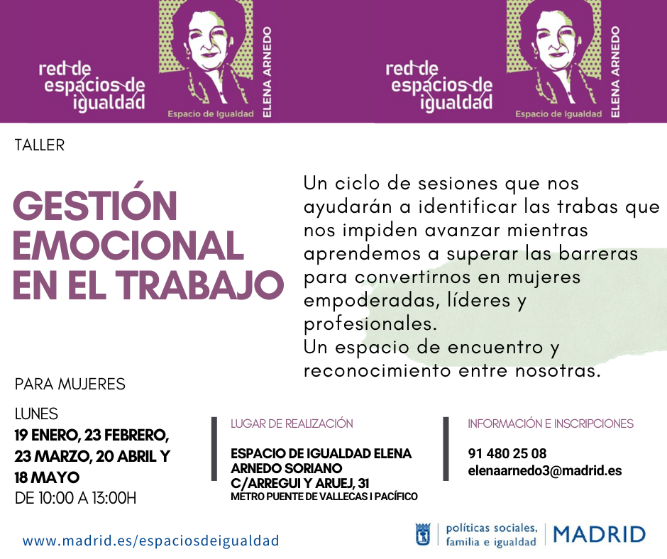 Cartel con el texto contenido en web