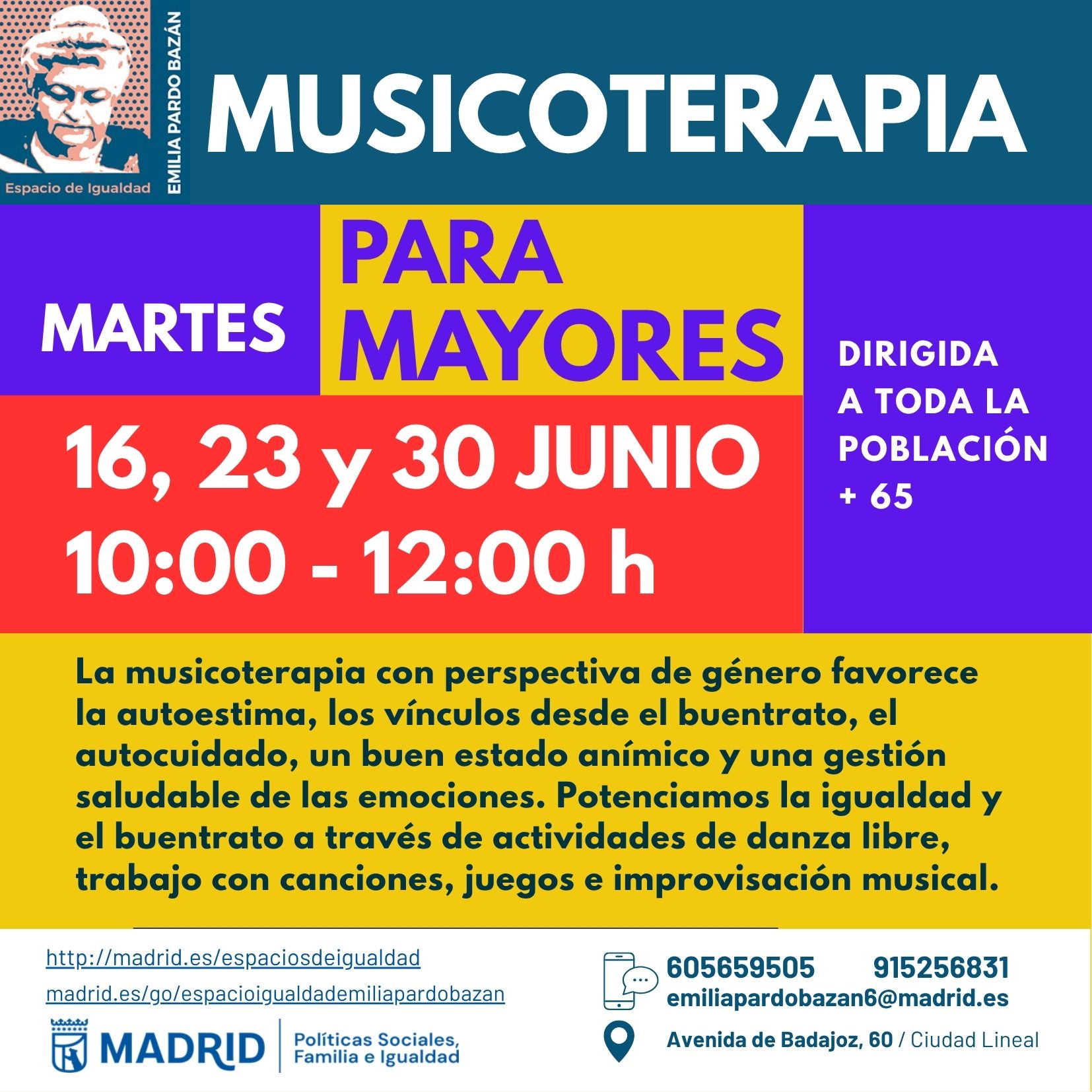cartel con texto informativo similar a lo publicado en web