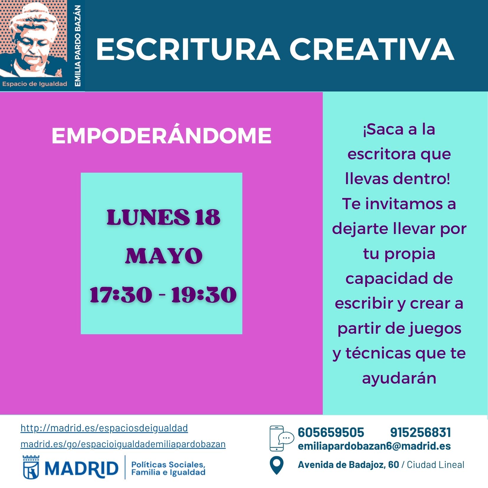 Cartel con la misma informaci&oacute;n que la publicada en web
