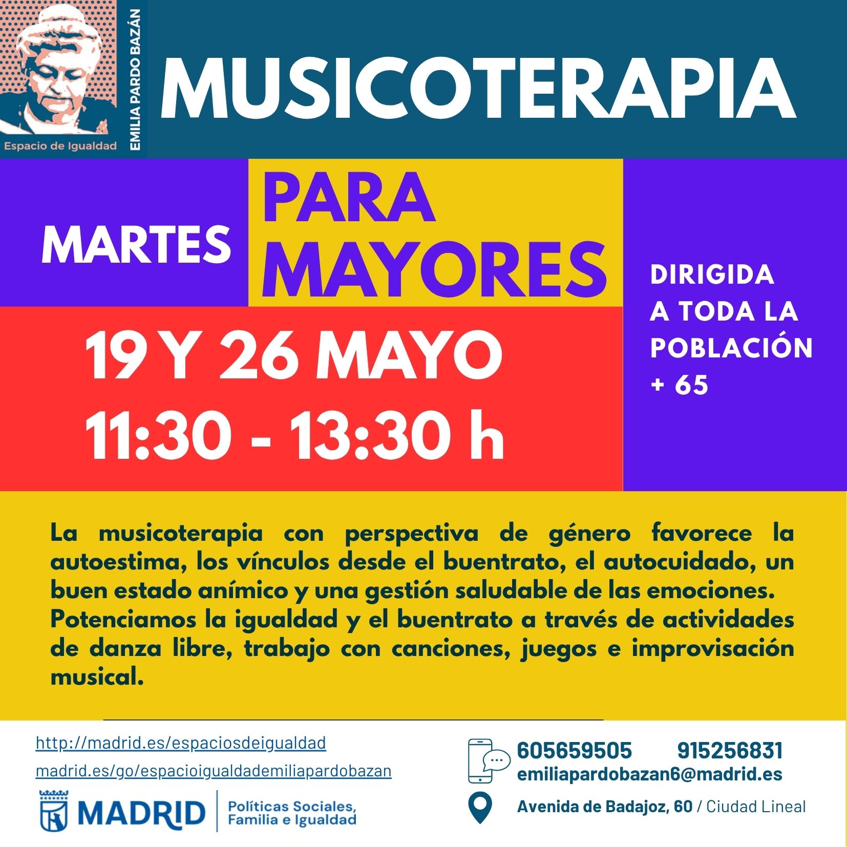 cartel con texto informativo similar a lo publicado en web