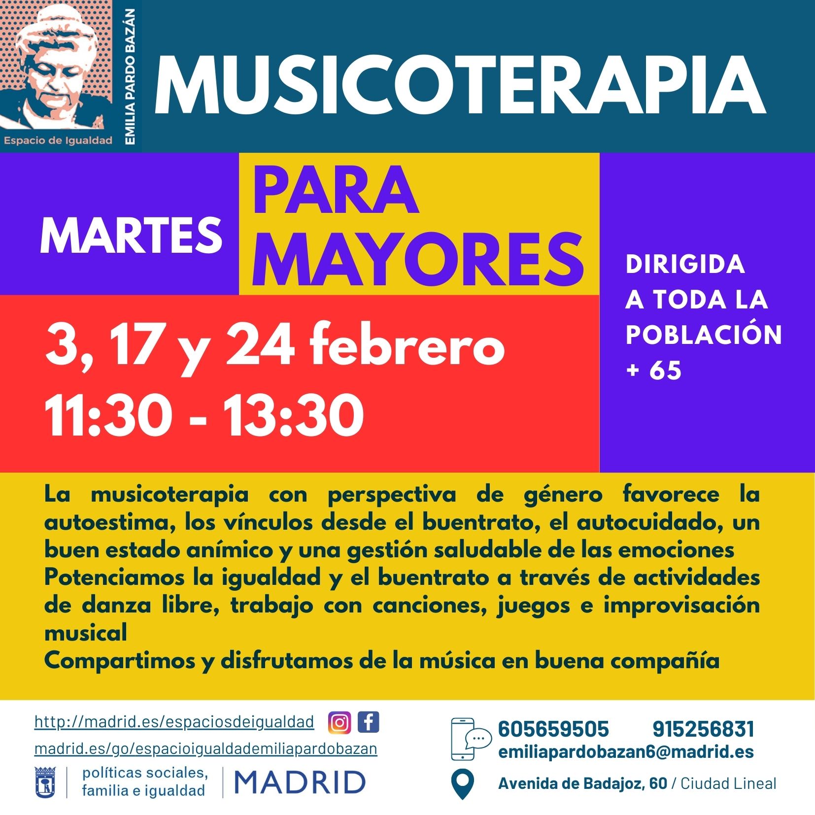 cartel con texto informativo similar a lo publicado en web