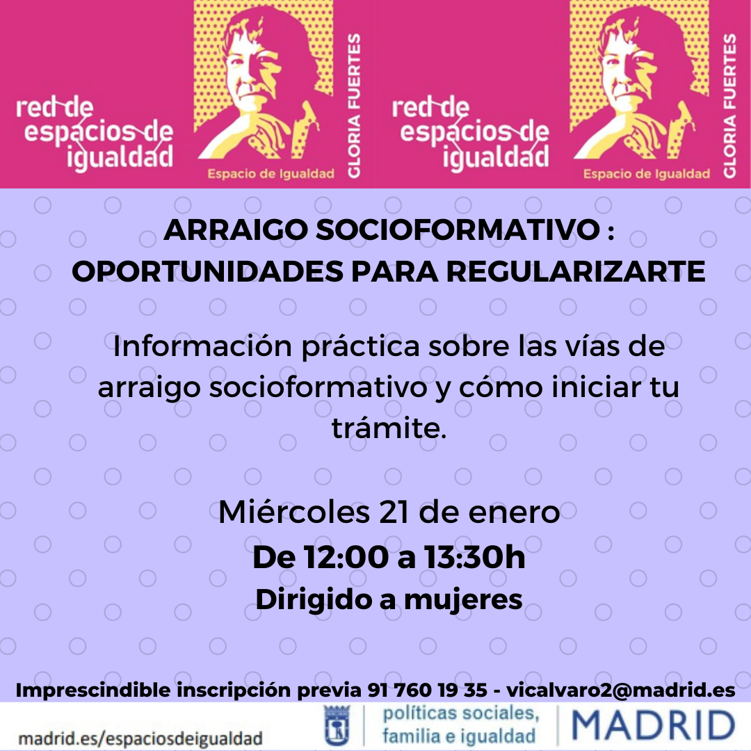 cartel con texto informativo similar a lo publicado en la web