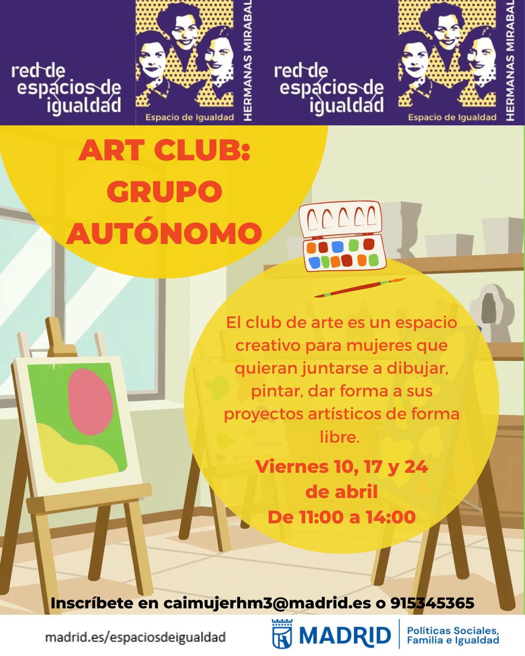 Cartel con el texto contenido en web