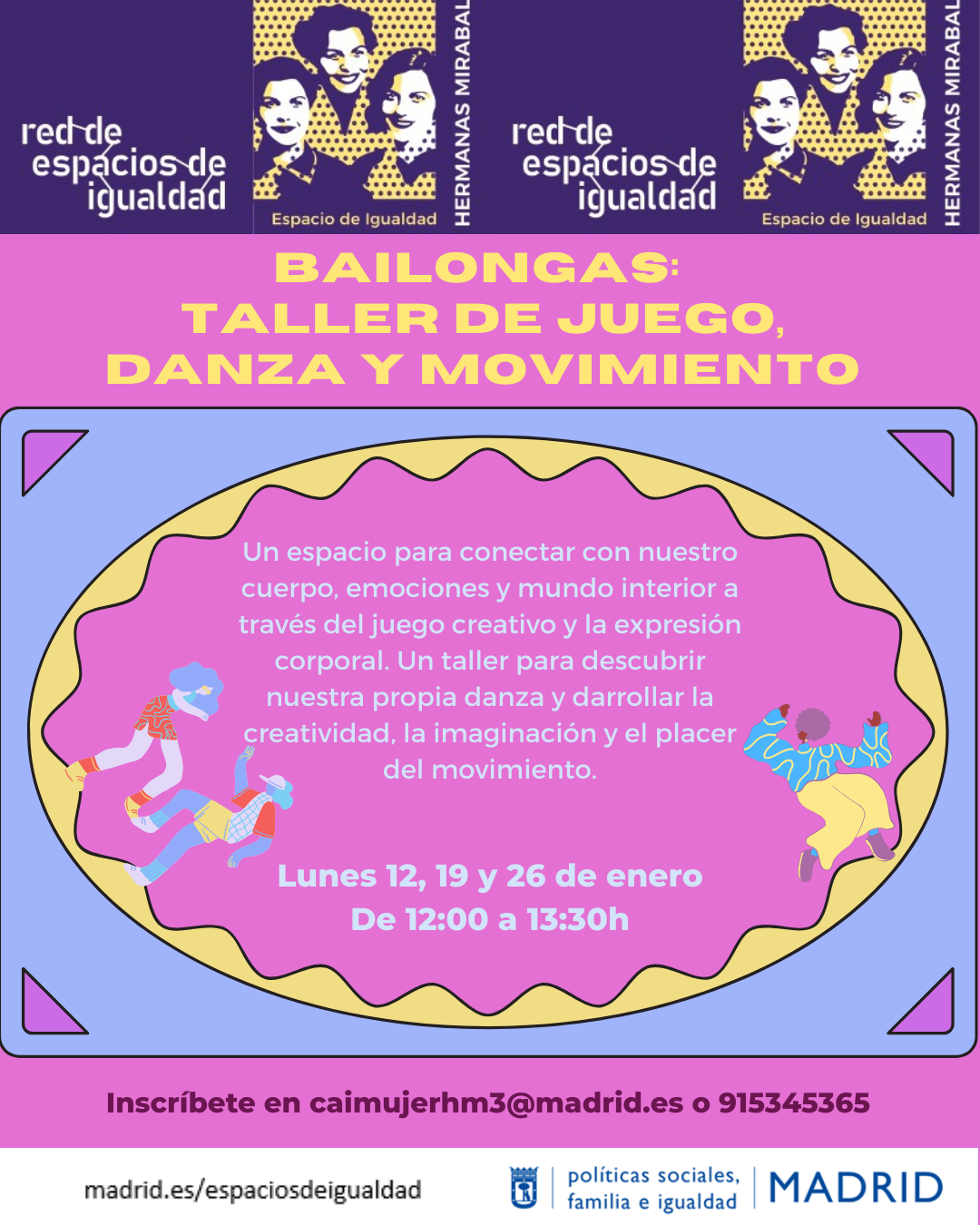 cartel con texto contenido en web