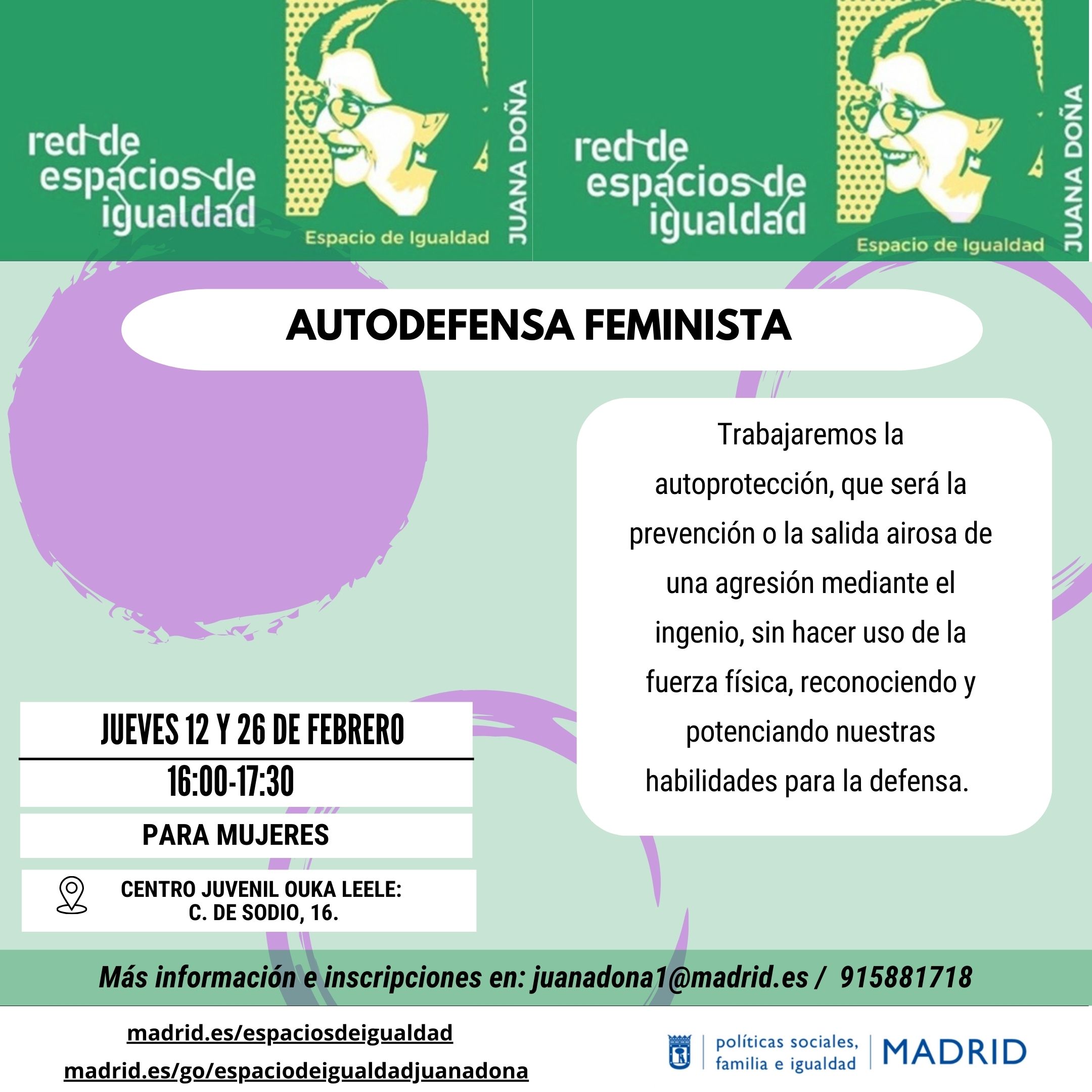 cartel del taller. misma informaci&oacute;n que en la web