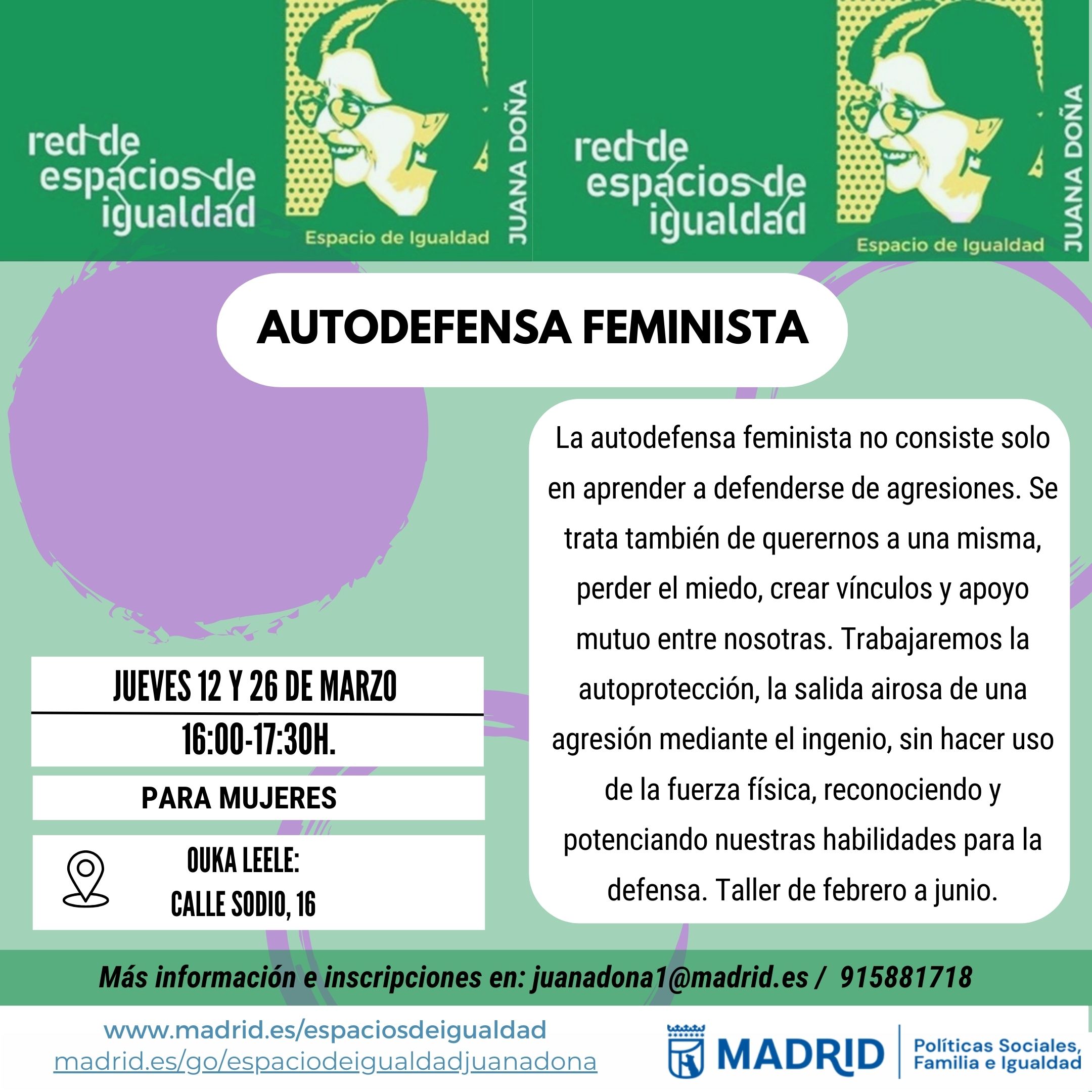 cartel del taller. misma informaci&oacute;n que en la web