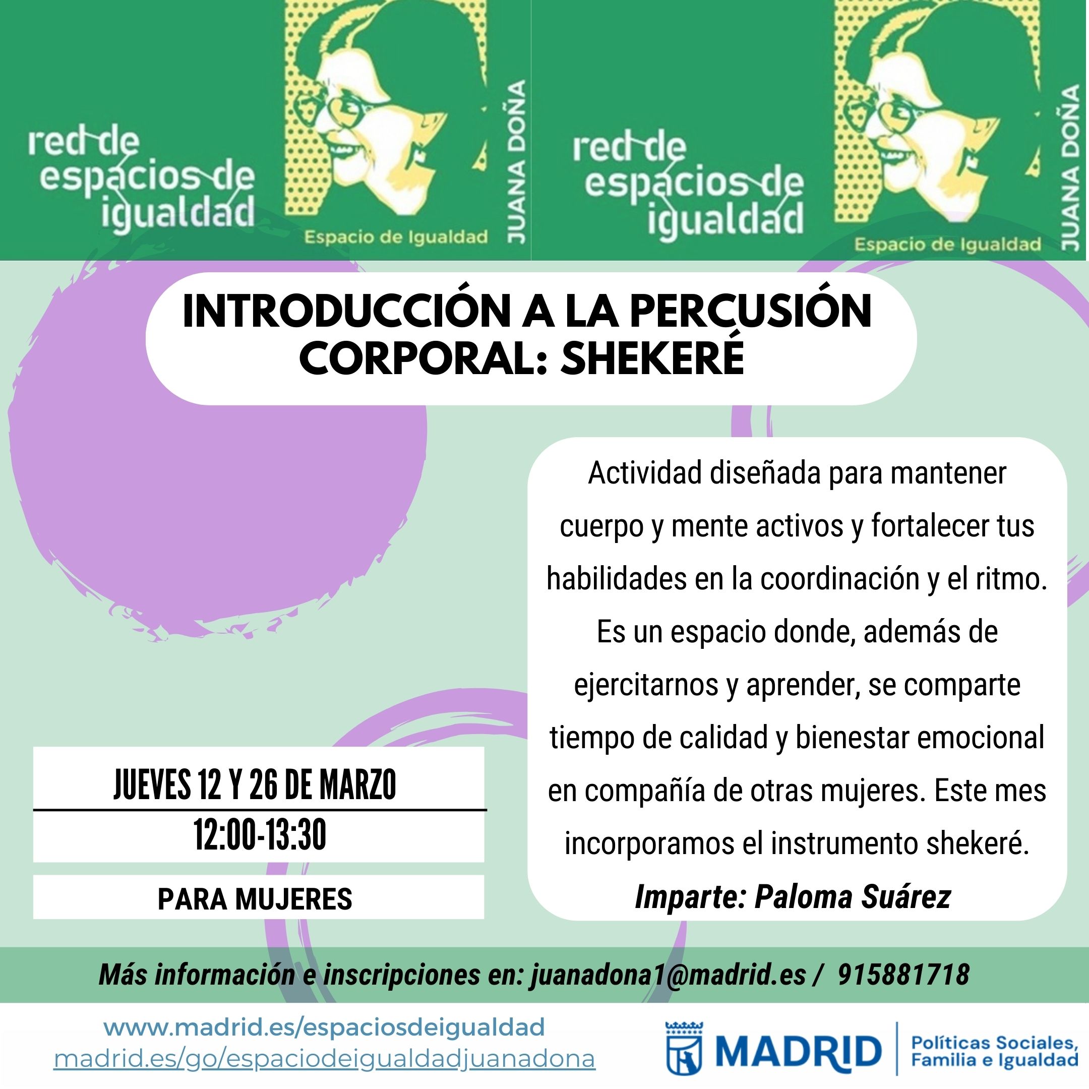 Cartel con el texto contenido en web
