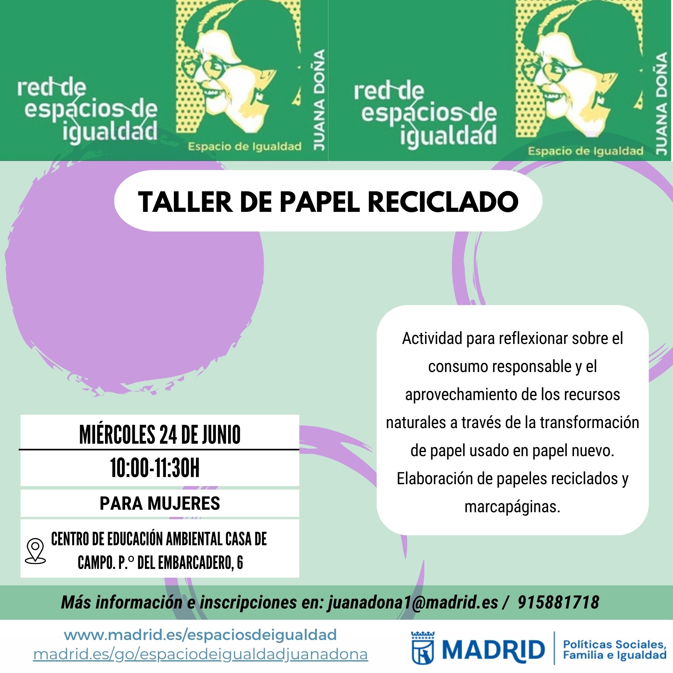Cartel con el texto contenido en web
