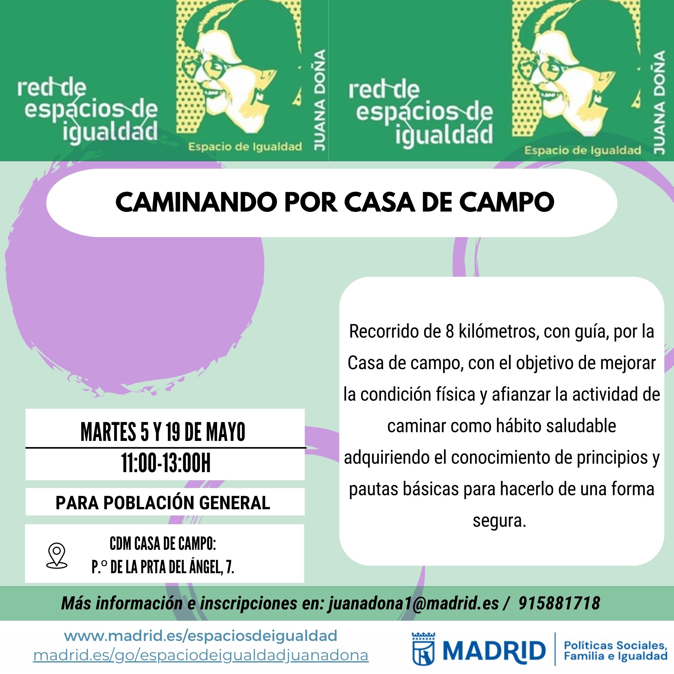 cartel con texto informativo similar a lo publicado en web