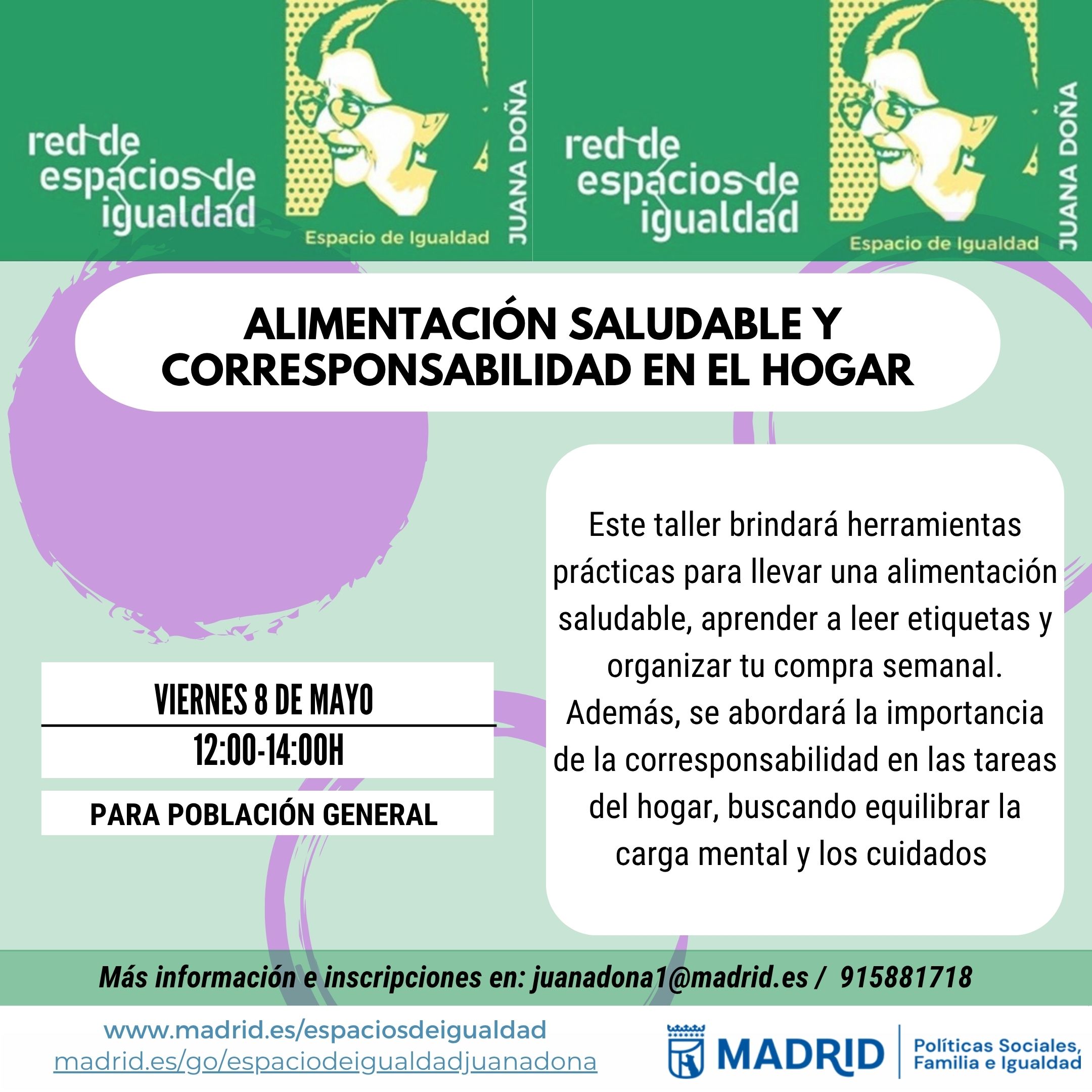 Cartel con texto con la misma informaci&oacute;n que en web