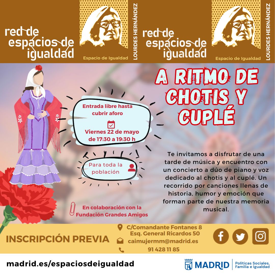 Cartel con el texto contenido en web