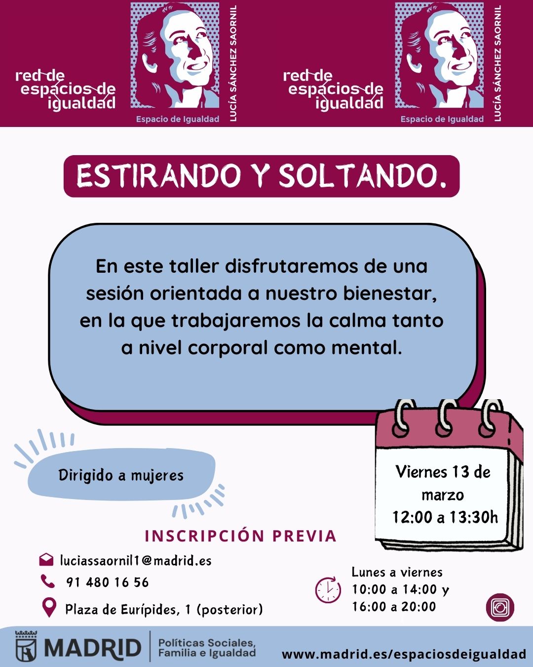 Cartel con texto contenido en web