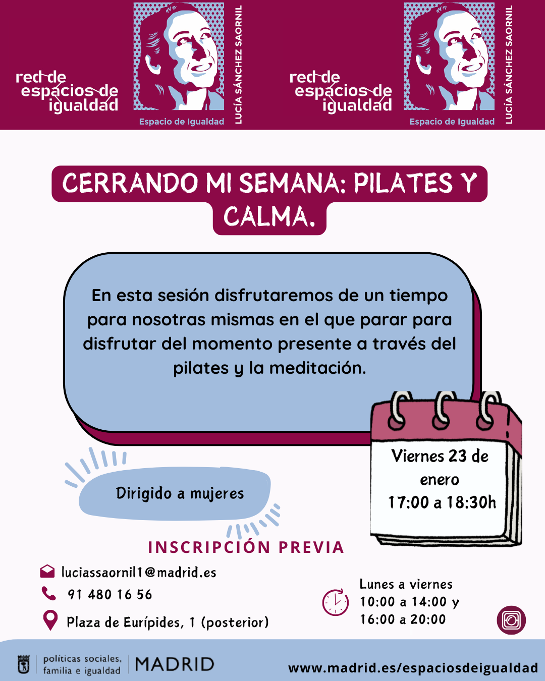 Cartel con texto contenido en web