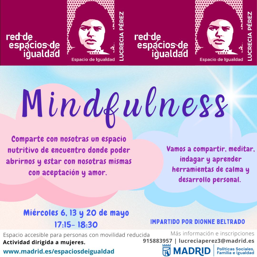 Cartel con el texto contenido en web