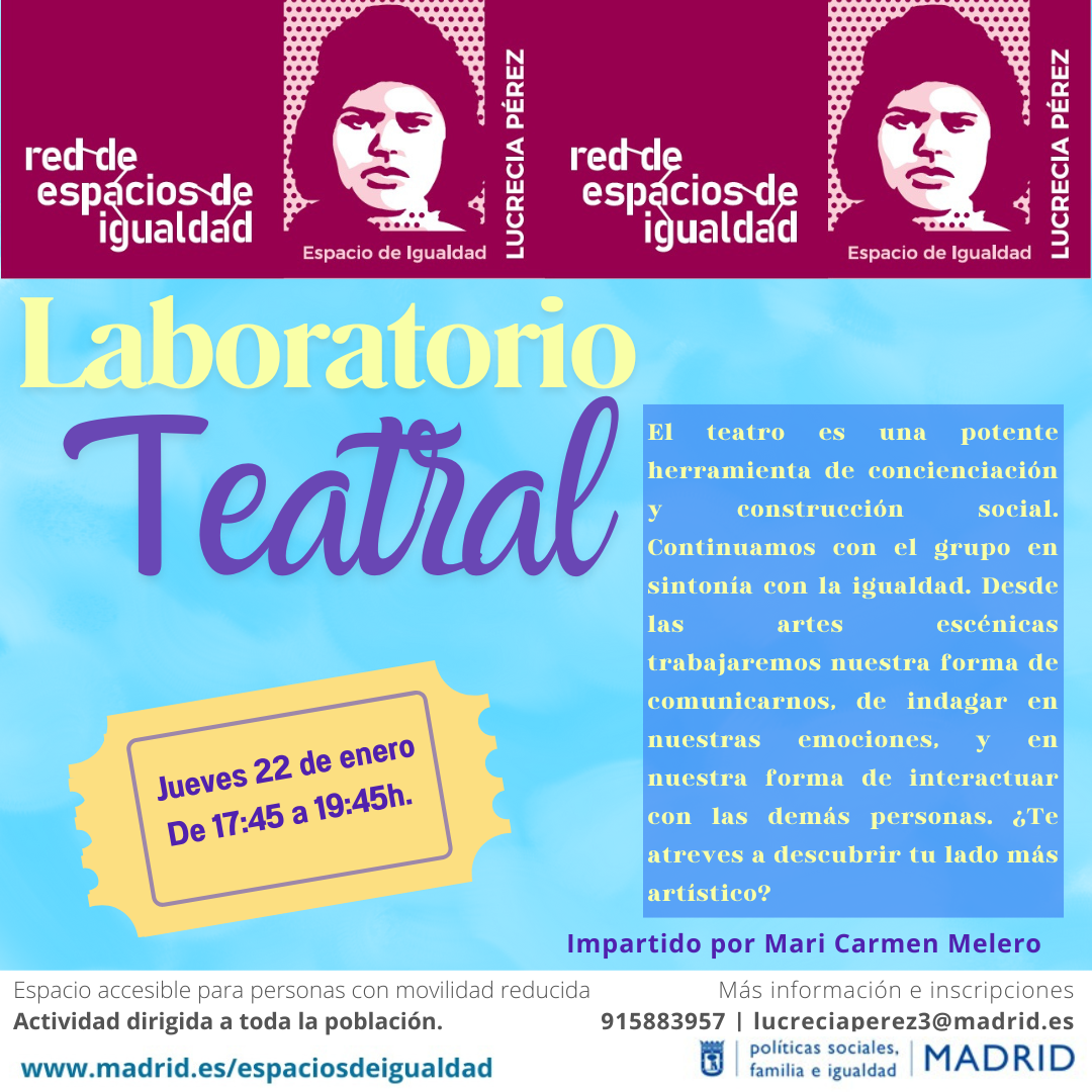 Cartel con el texto contenido en web