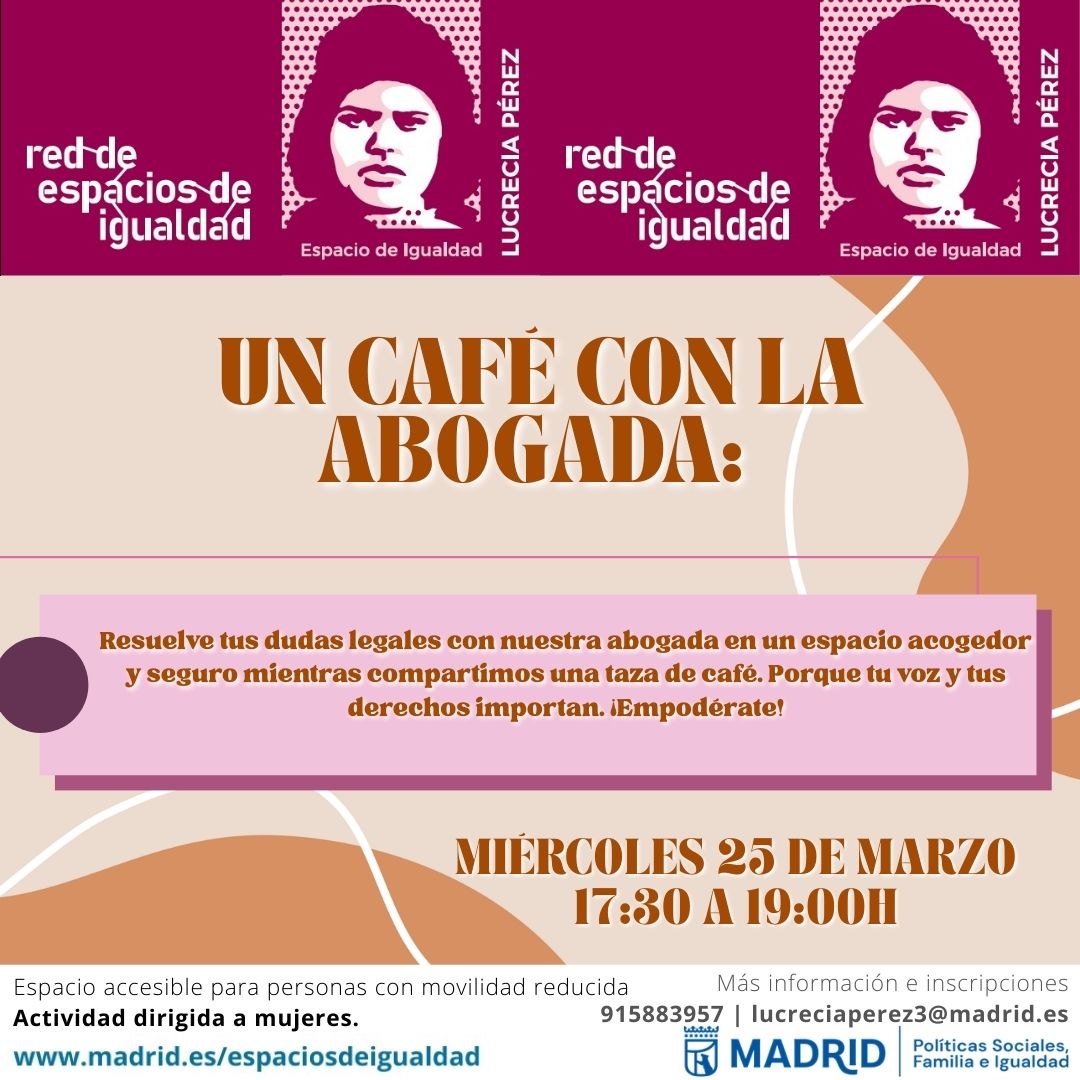 Cartel con el texto contenido en web