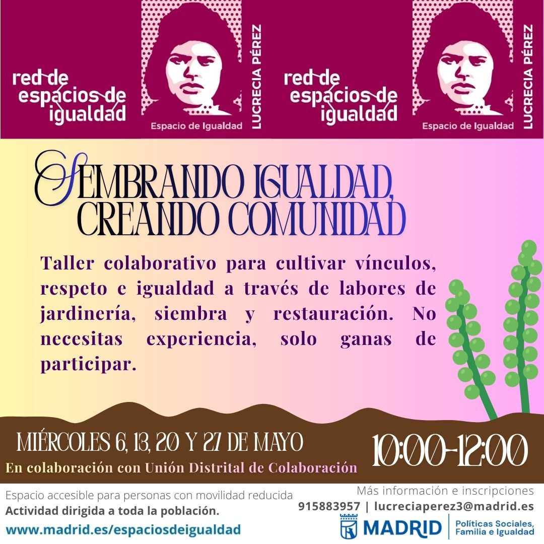 Cartel con el texto contenido en web