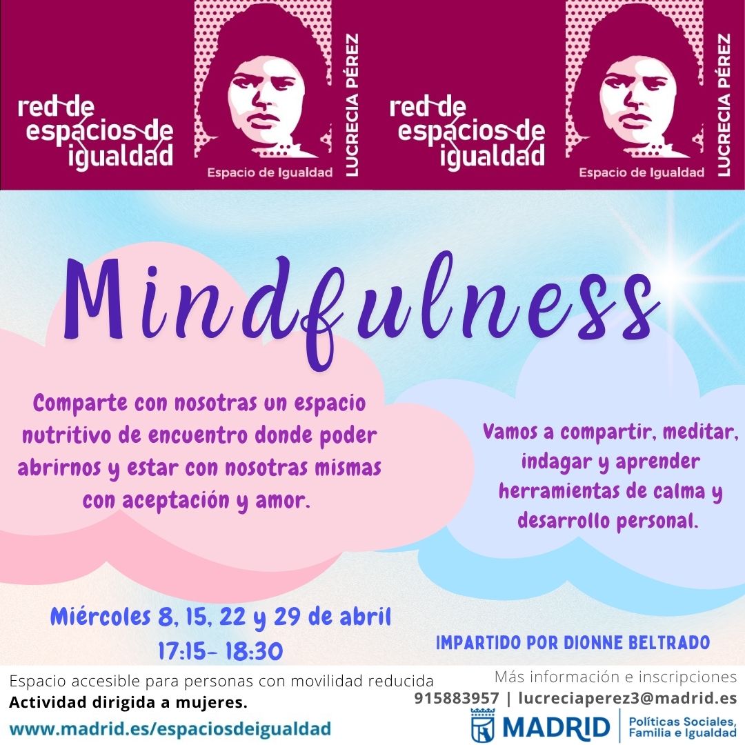 Cartel con el texto contenido en web