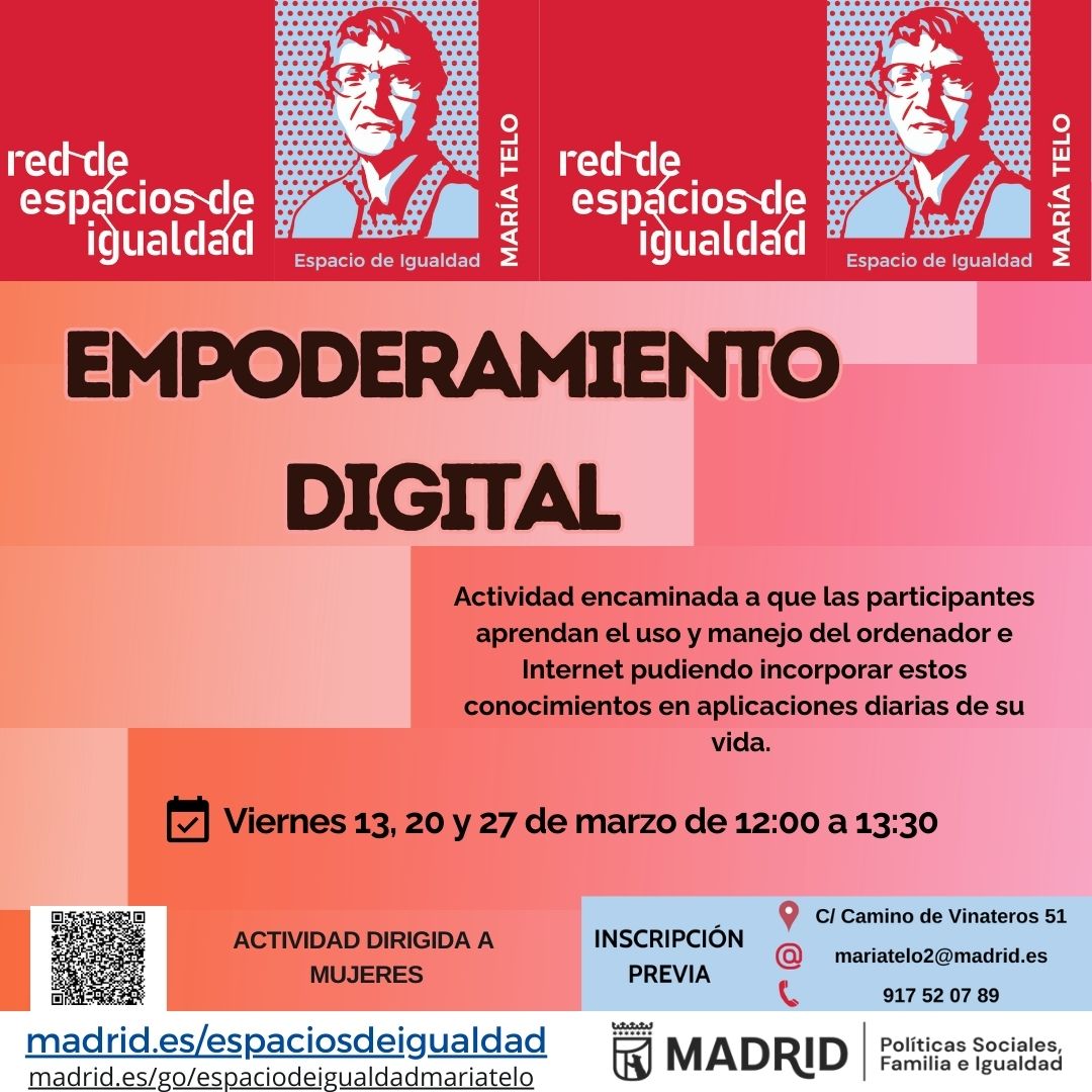 Cartel con el texto contenido en web