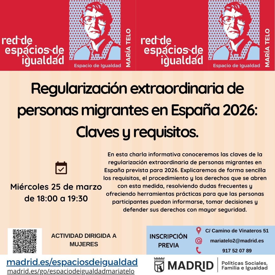 Cartel con el texto contenido en web