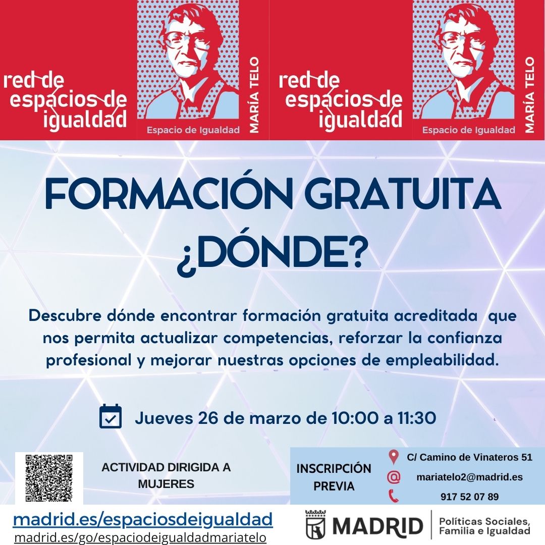 Cartel con el texto contenido en web