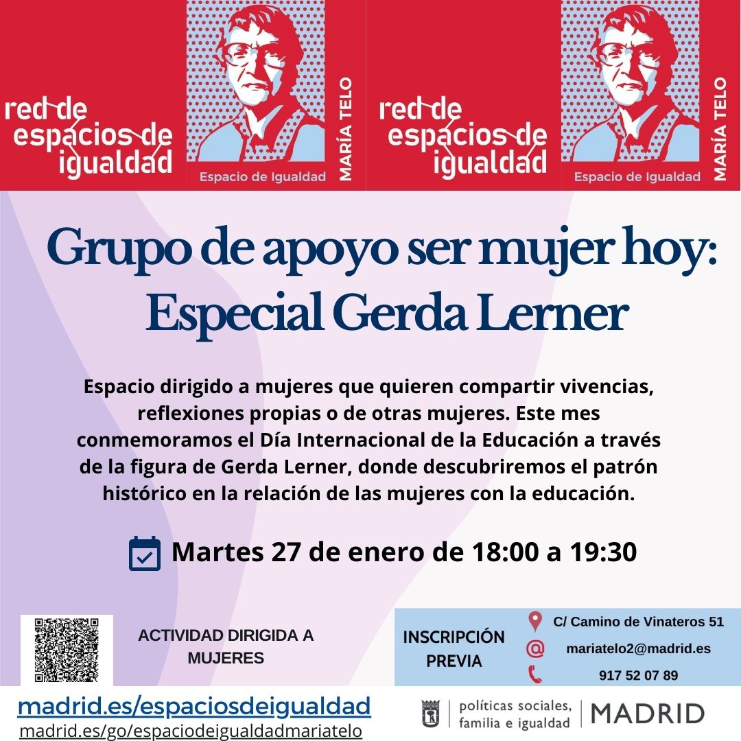 talleres grupo de apoyo ser mujer - misma informaci&oacute;n que en web