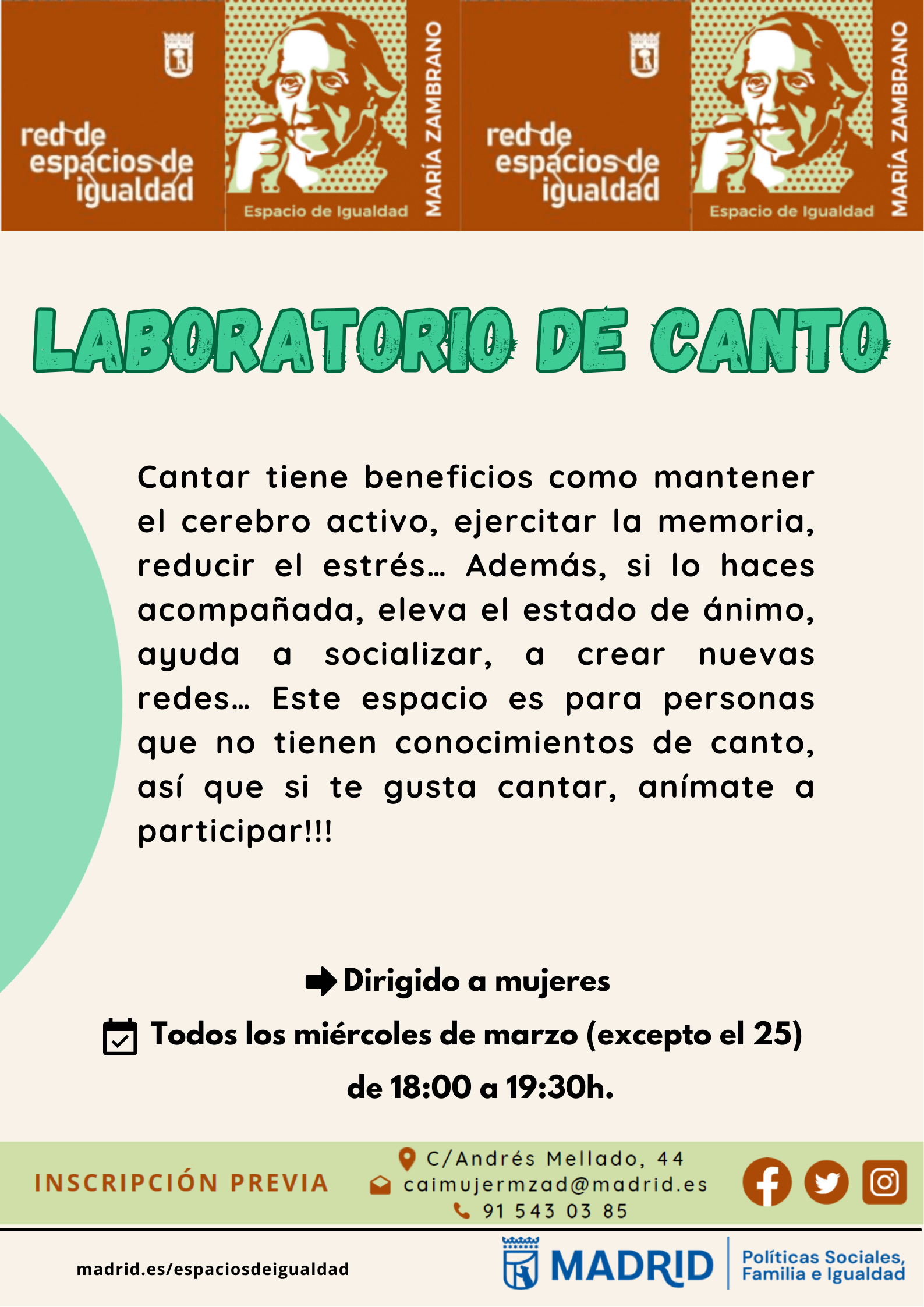 Cartel con la misma informaci&oacute;n que la publicada en web