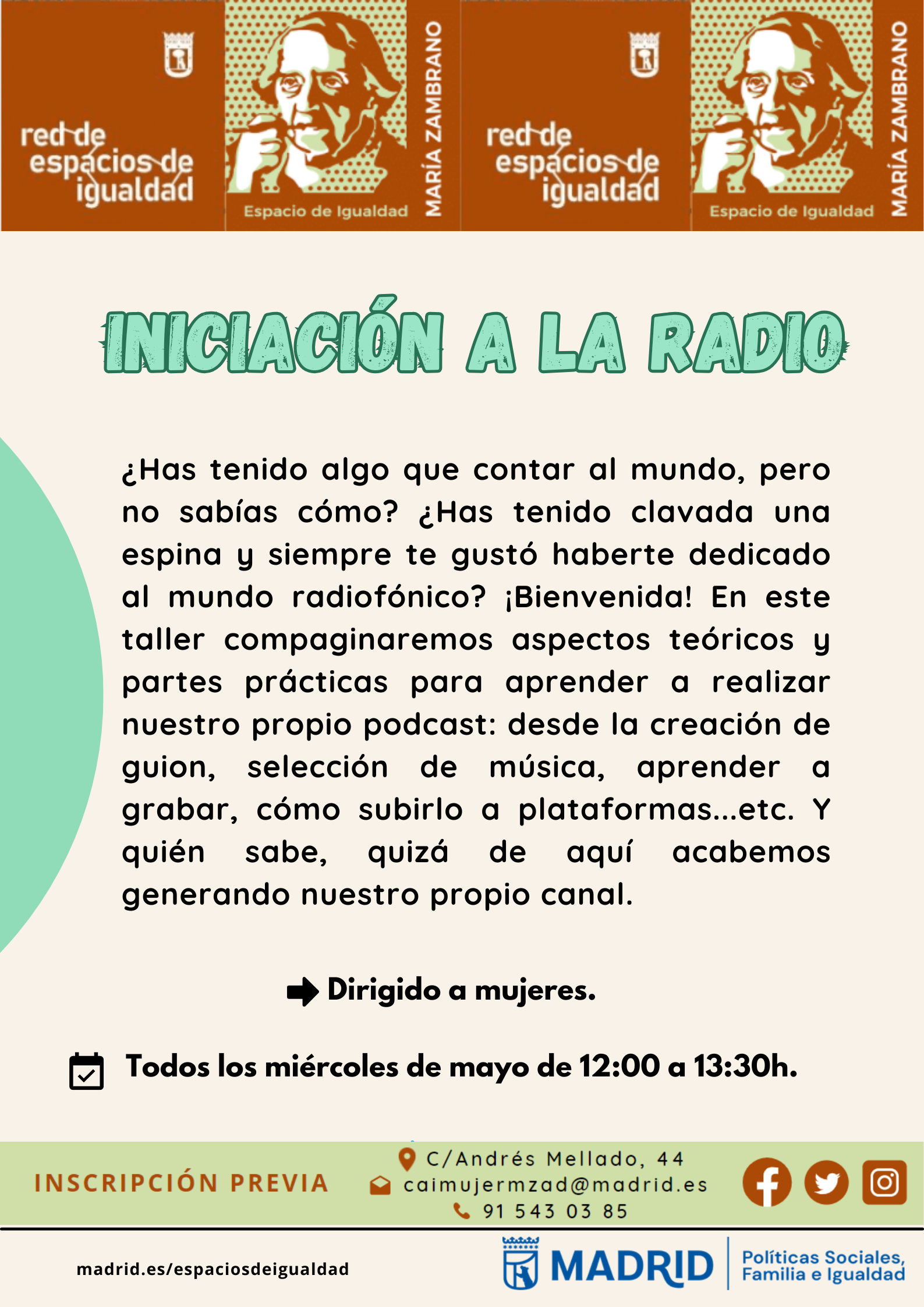 cartel con la misma informaci&oacute;n que la publicada en web