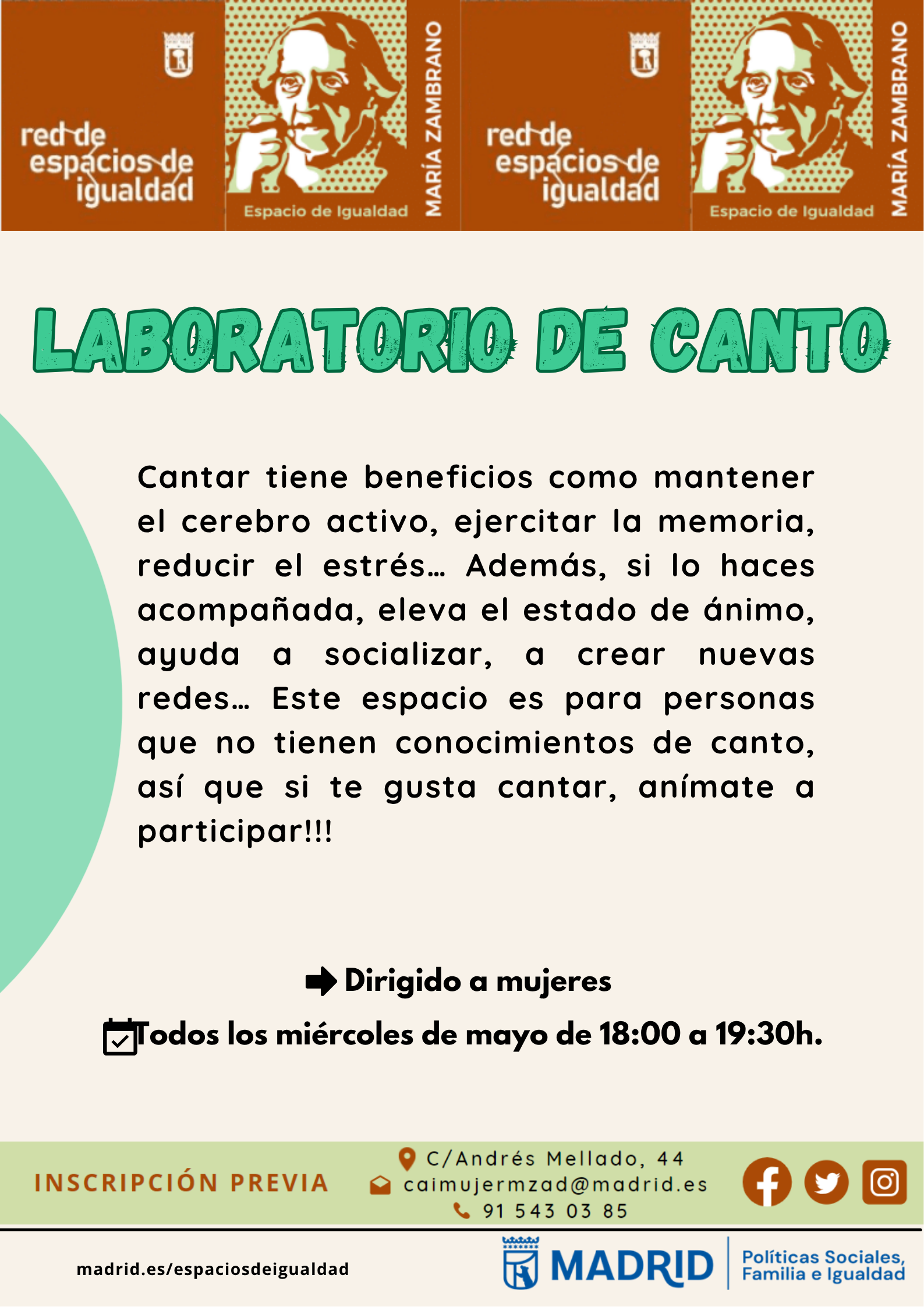 Cartel con la misma informaci&oacute;n que la publicada en web