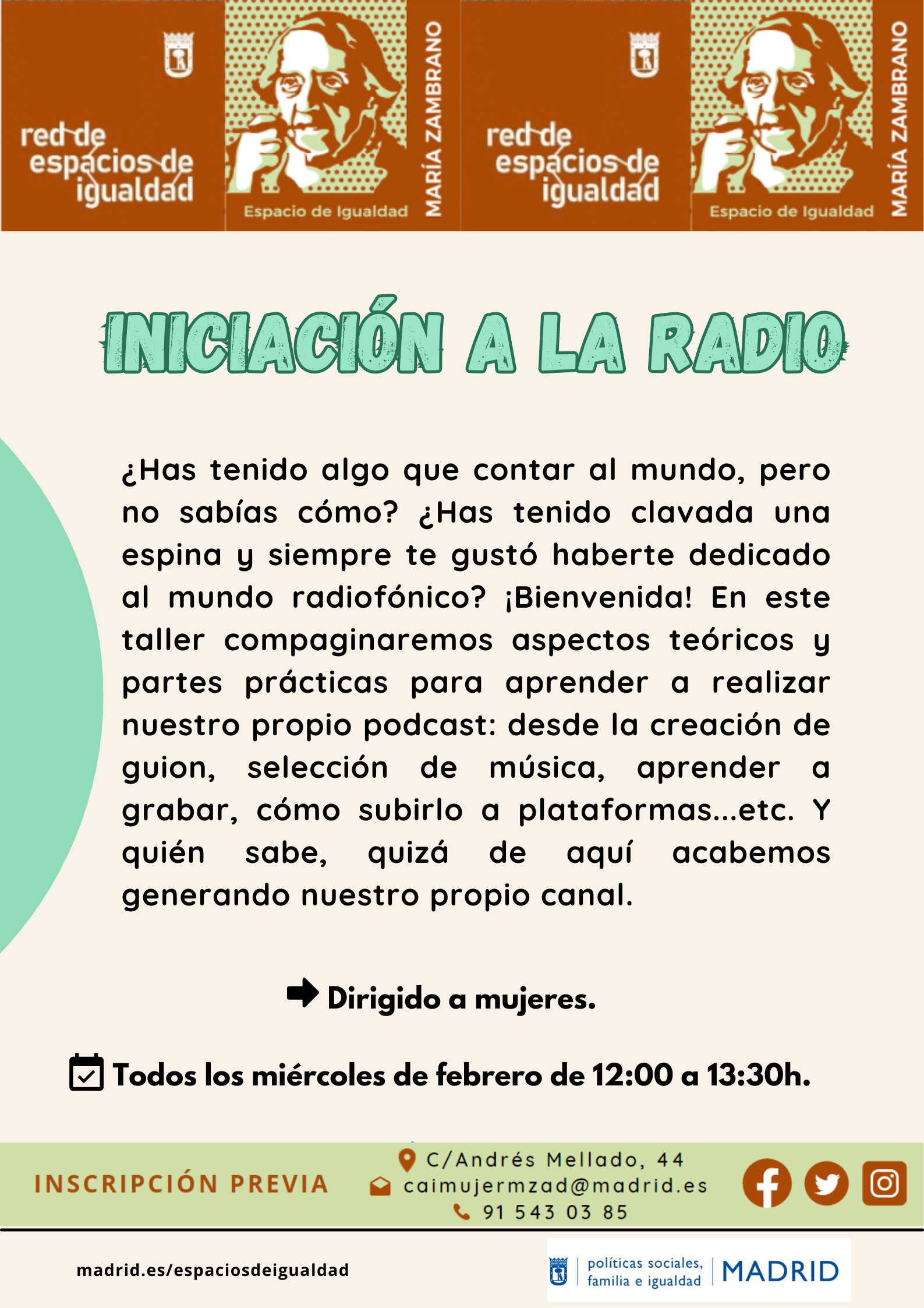 cartel con la misma informaci&oacute;n que la publicada en web