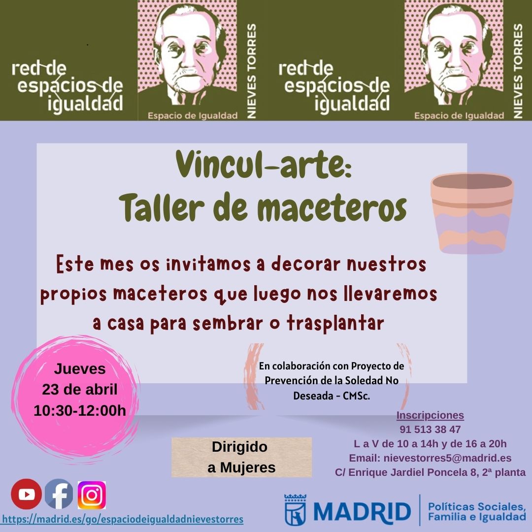 Taller de encuentro y manualidades. Informaci&oacute;n