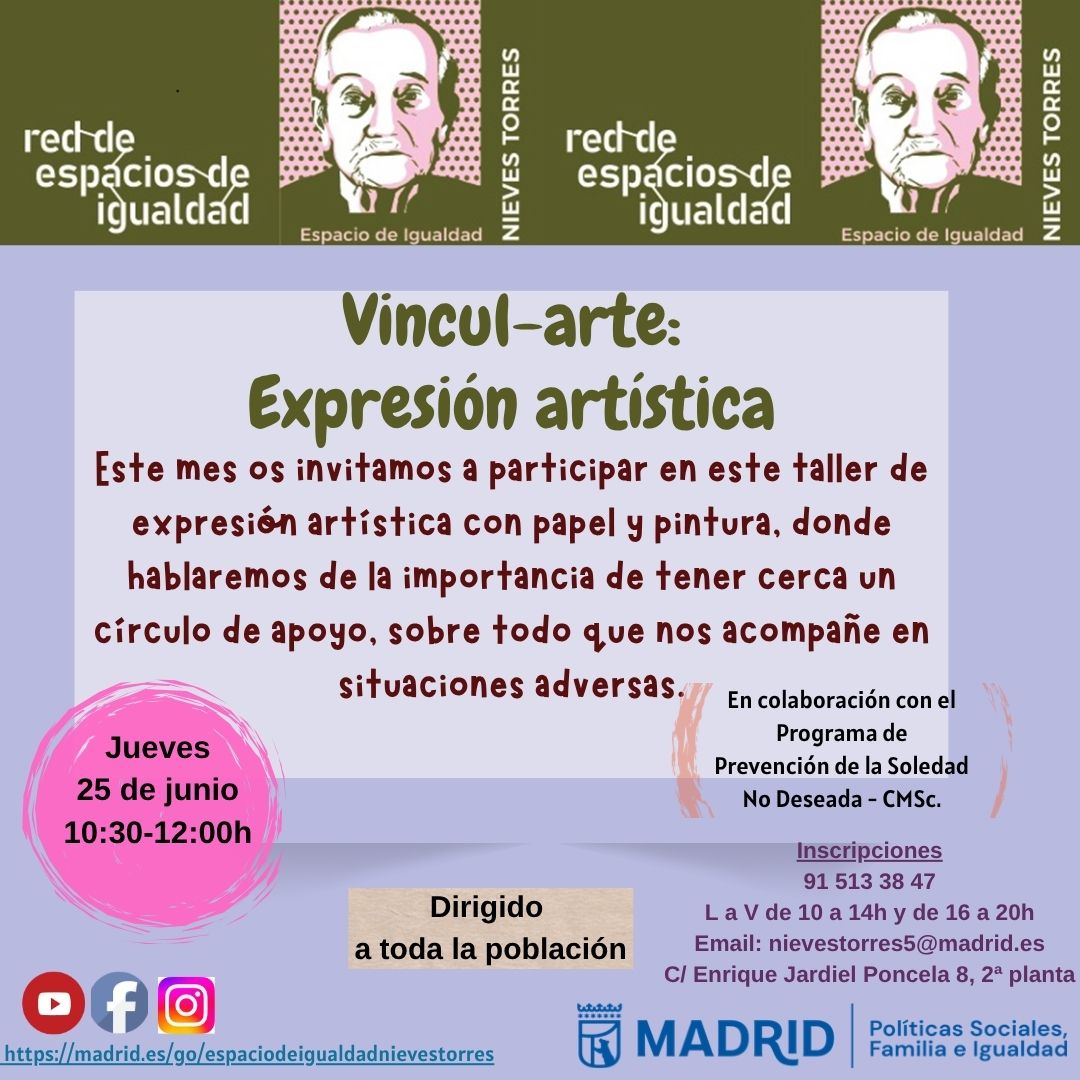 Taller de encuentro y manualidades. Informaci&oacute;n