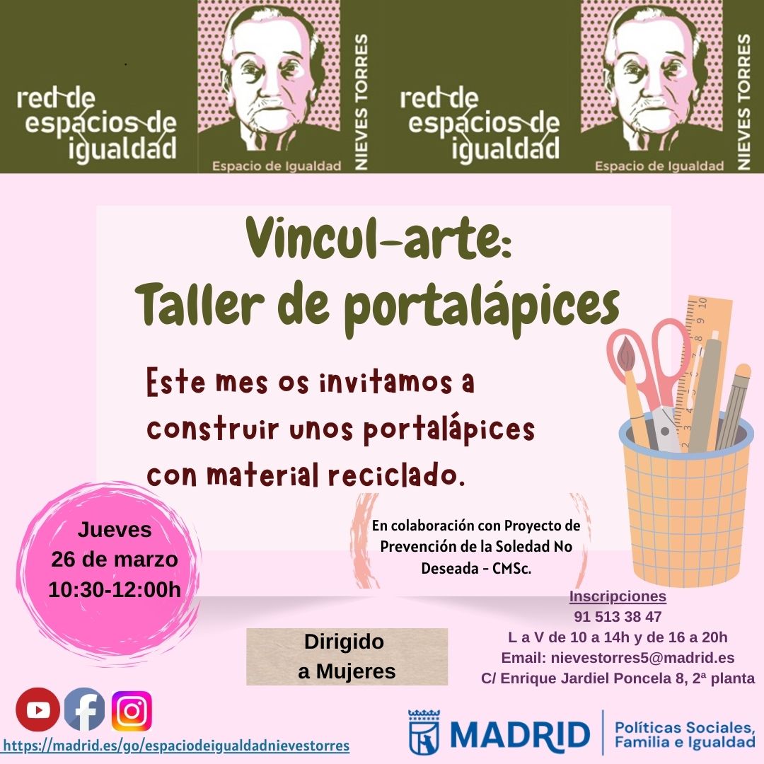 Taller de encuentro y manualidades. Informaci&oacute;n