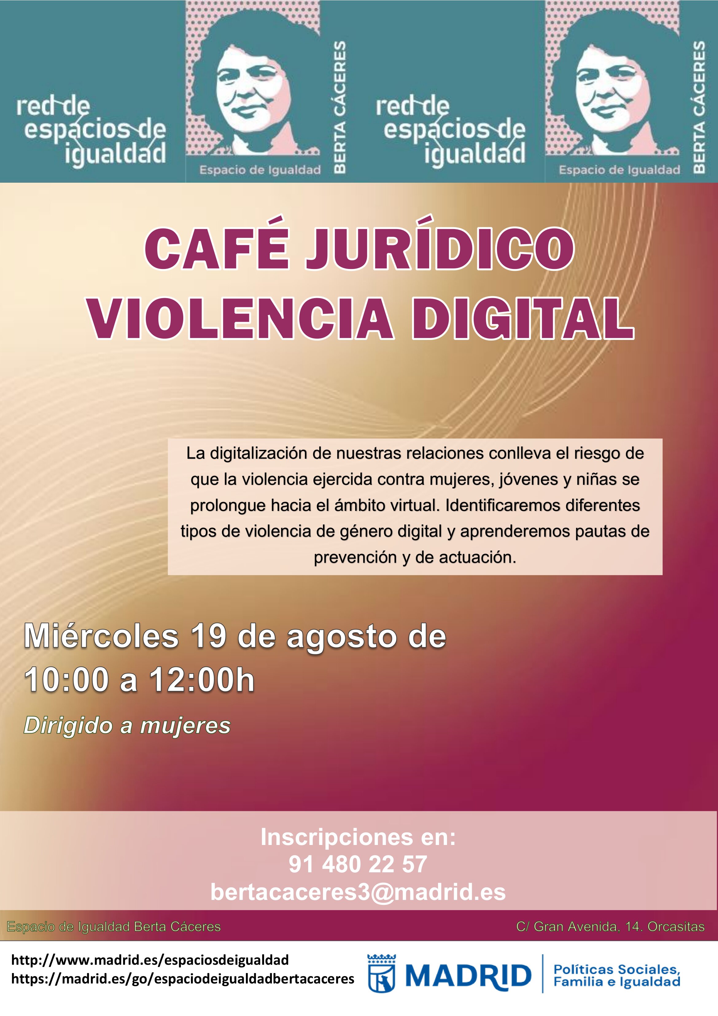 cartel con la misma informaci&oacute;n que lo publicado en web