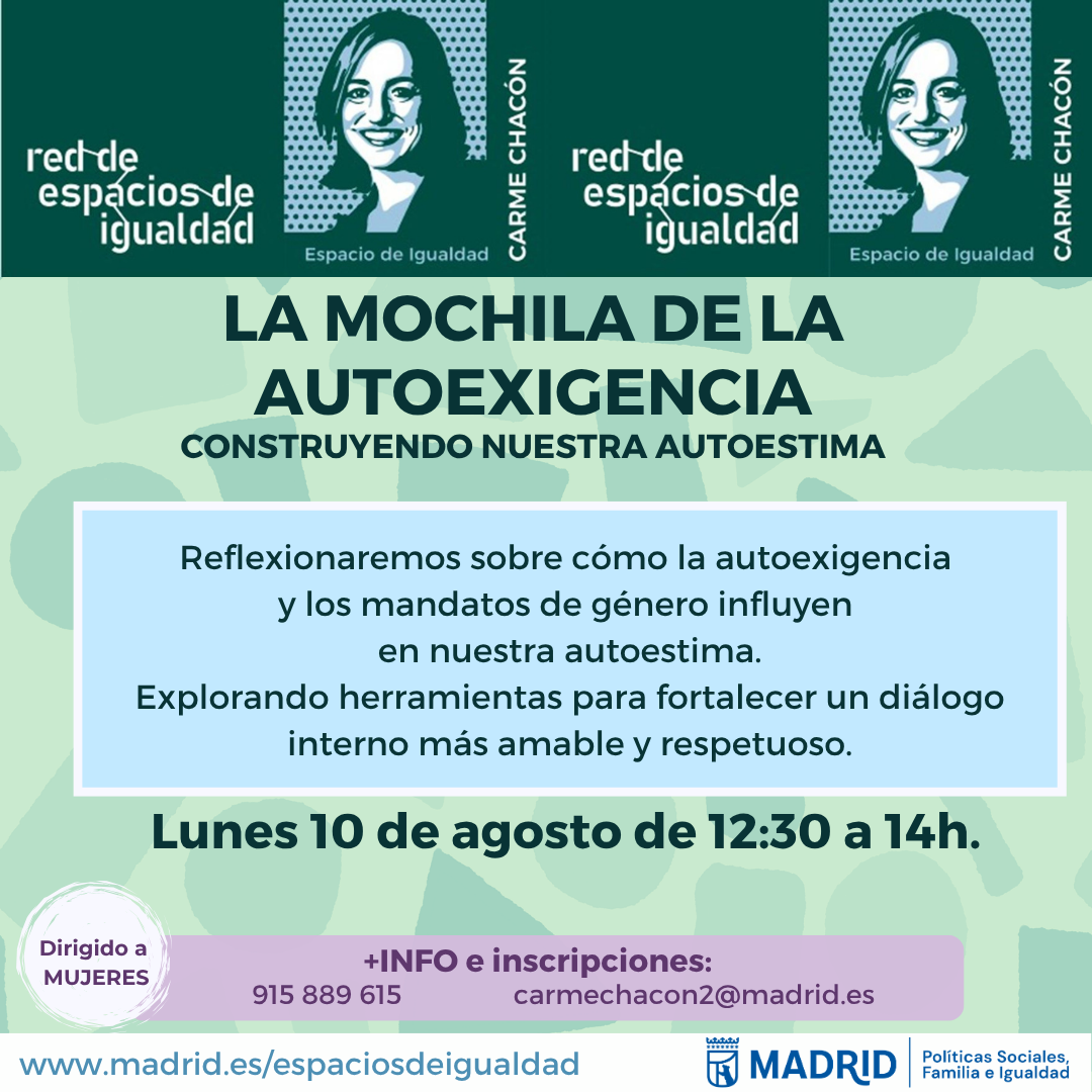 La mochila de la autoexigencia. Construyendo nuestra autoestima