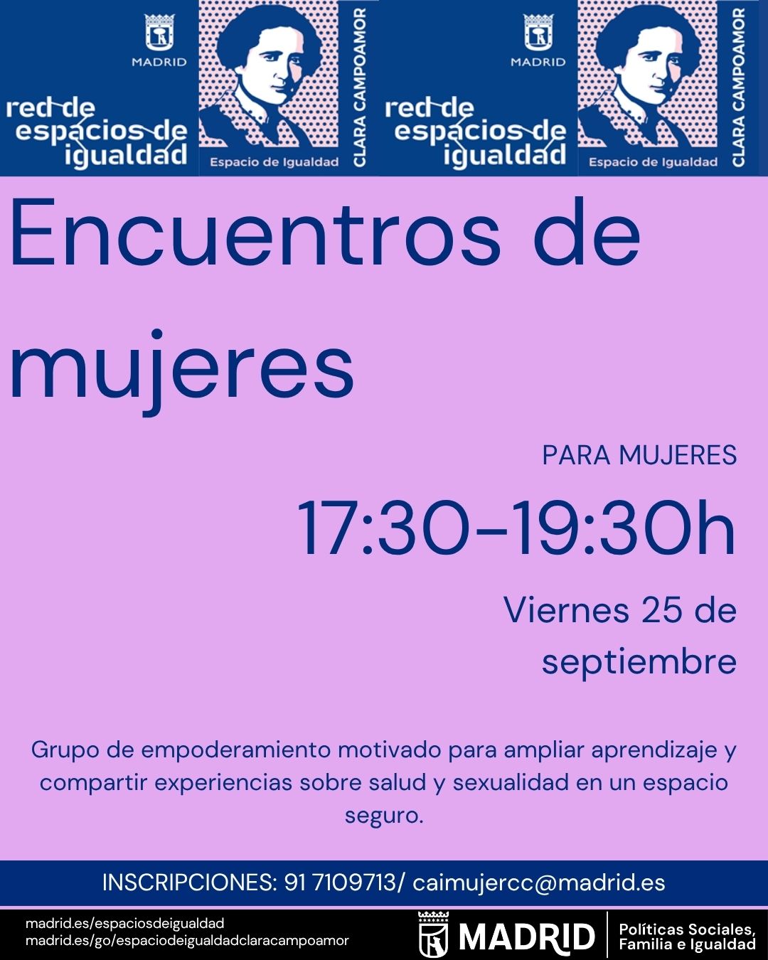 Cartel con texto con la misma informaci&oacute;n que en web