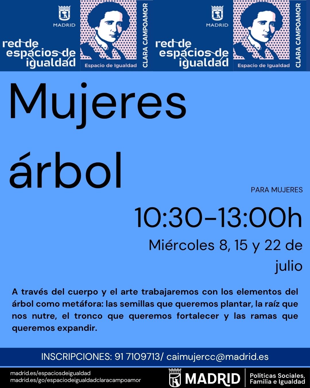 cartel con texto informativo similar al publicado en web