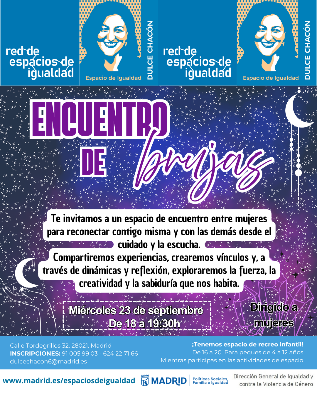 Cartel con el texto contenido en web