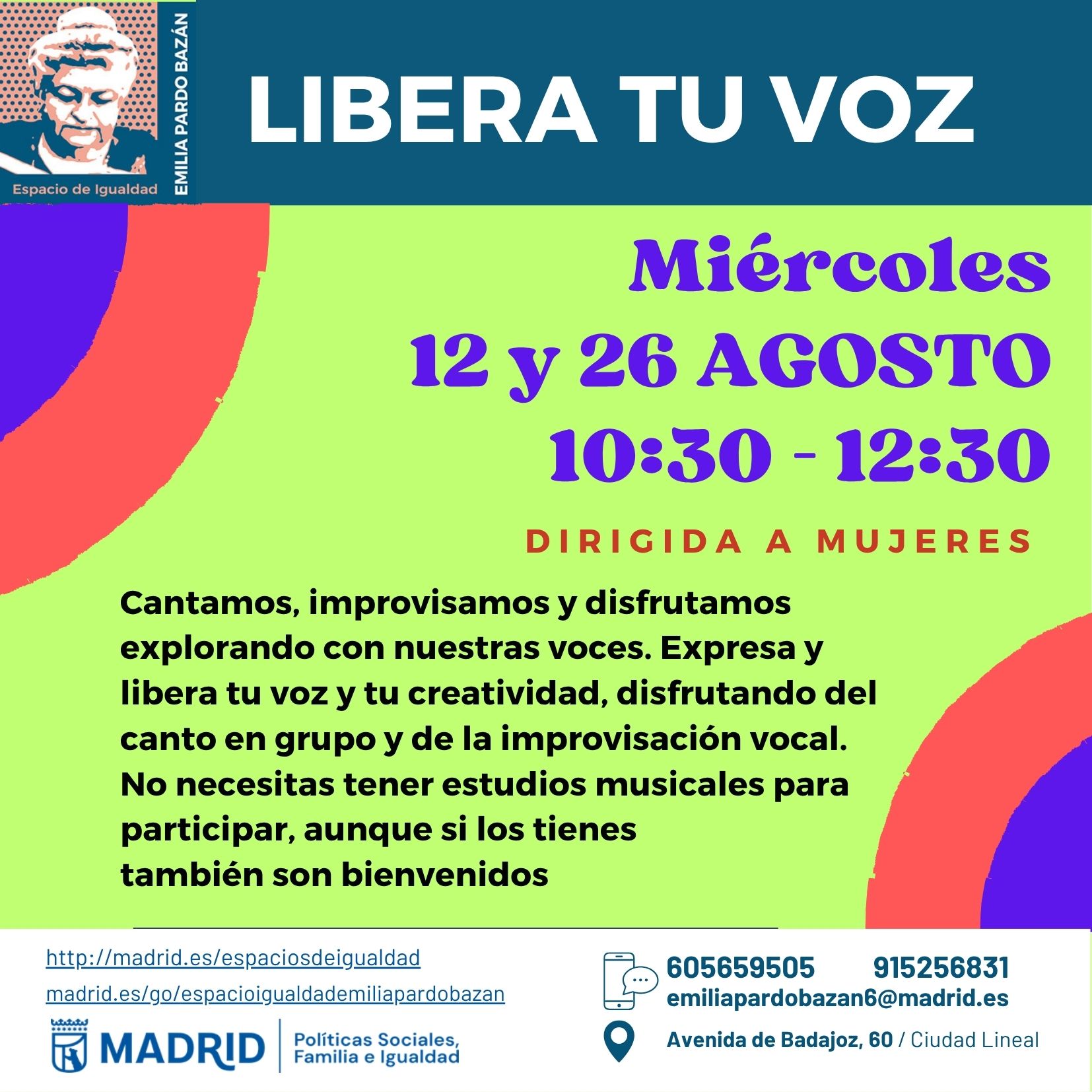 Cartel con la misma informaci&oacute;n que la publicada en web