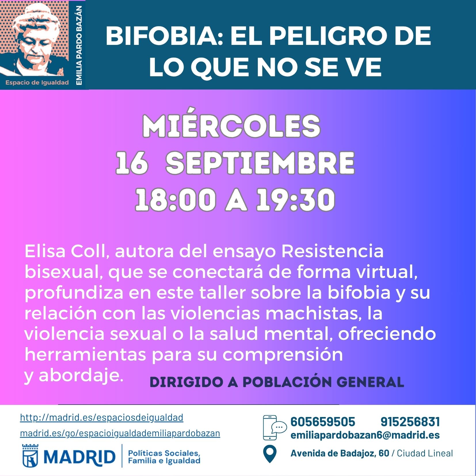 Cartel con la misma informaci&oacute;n que la publicada en web