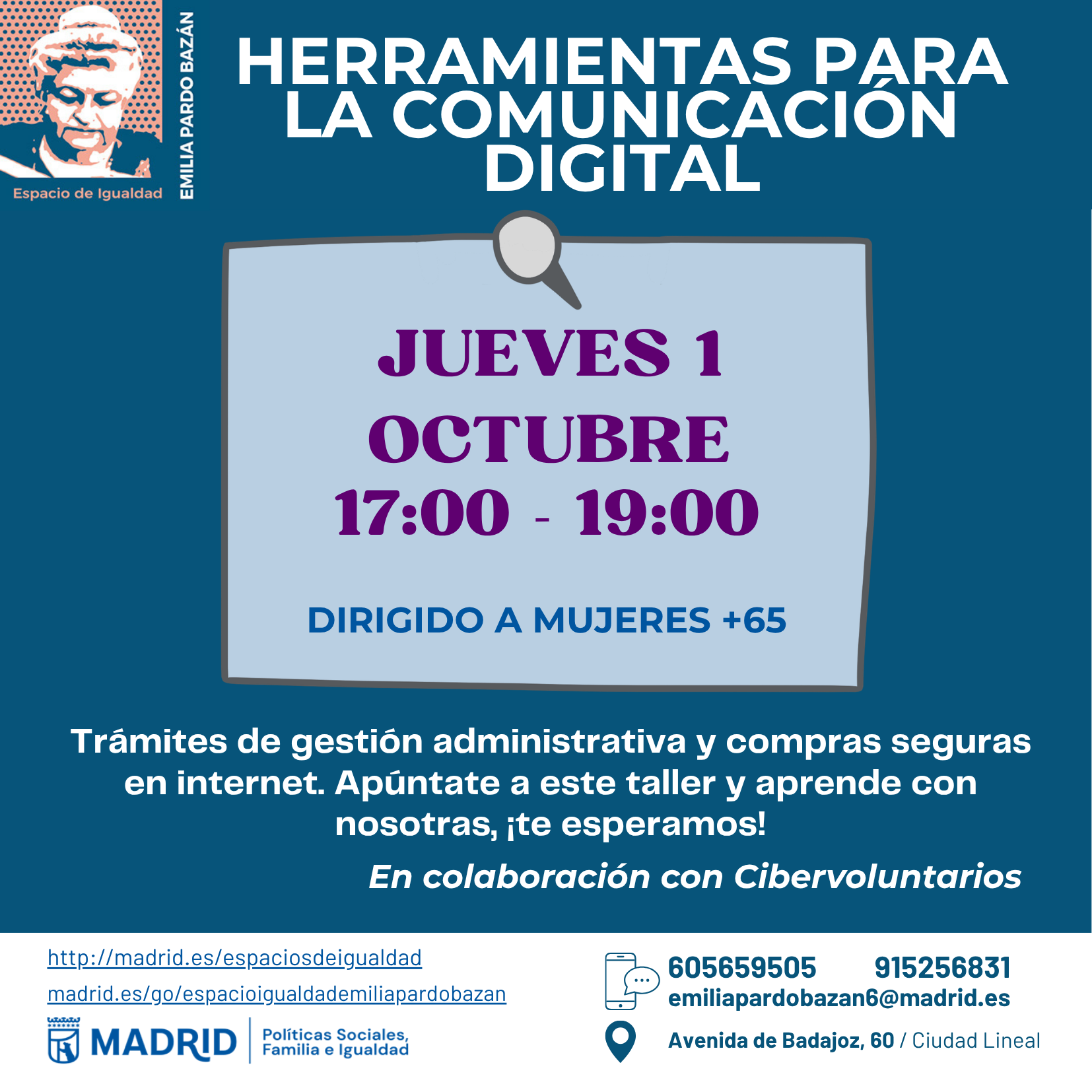 Cartel con la misma informaci&oacute;n que la publicada en web