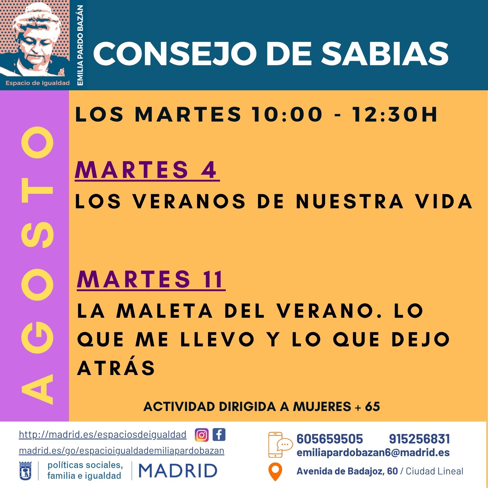 cartel con texto informativo similar a lo publicado en web