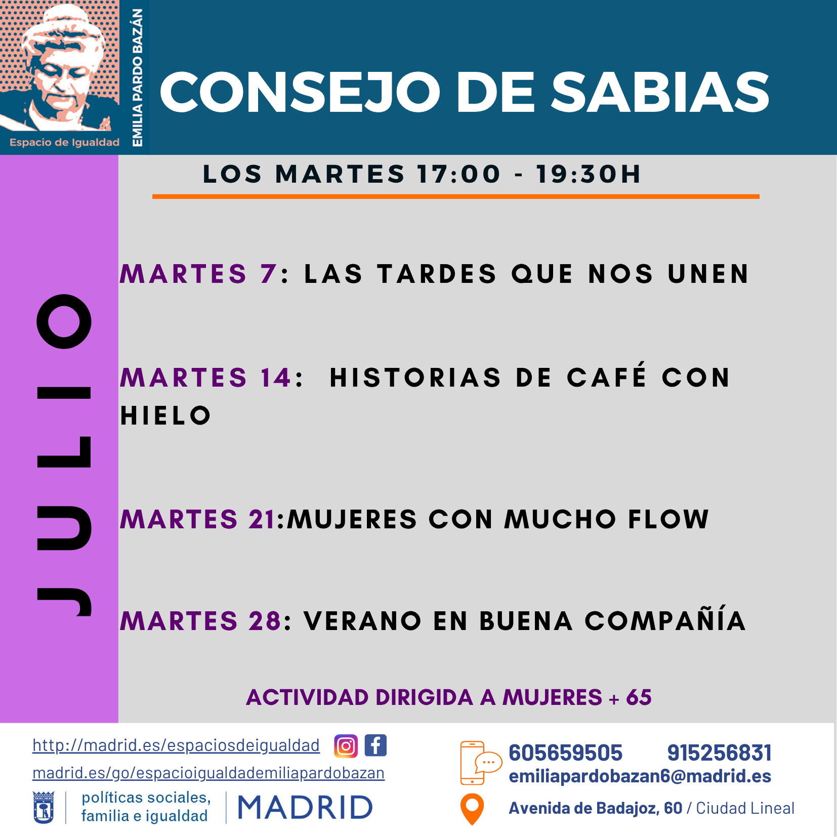 cartel con texto informativo similar a lo publicado en web