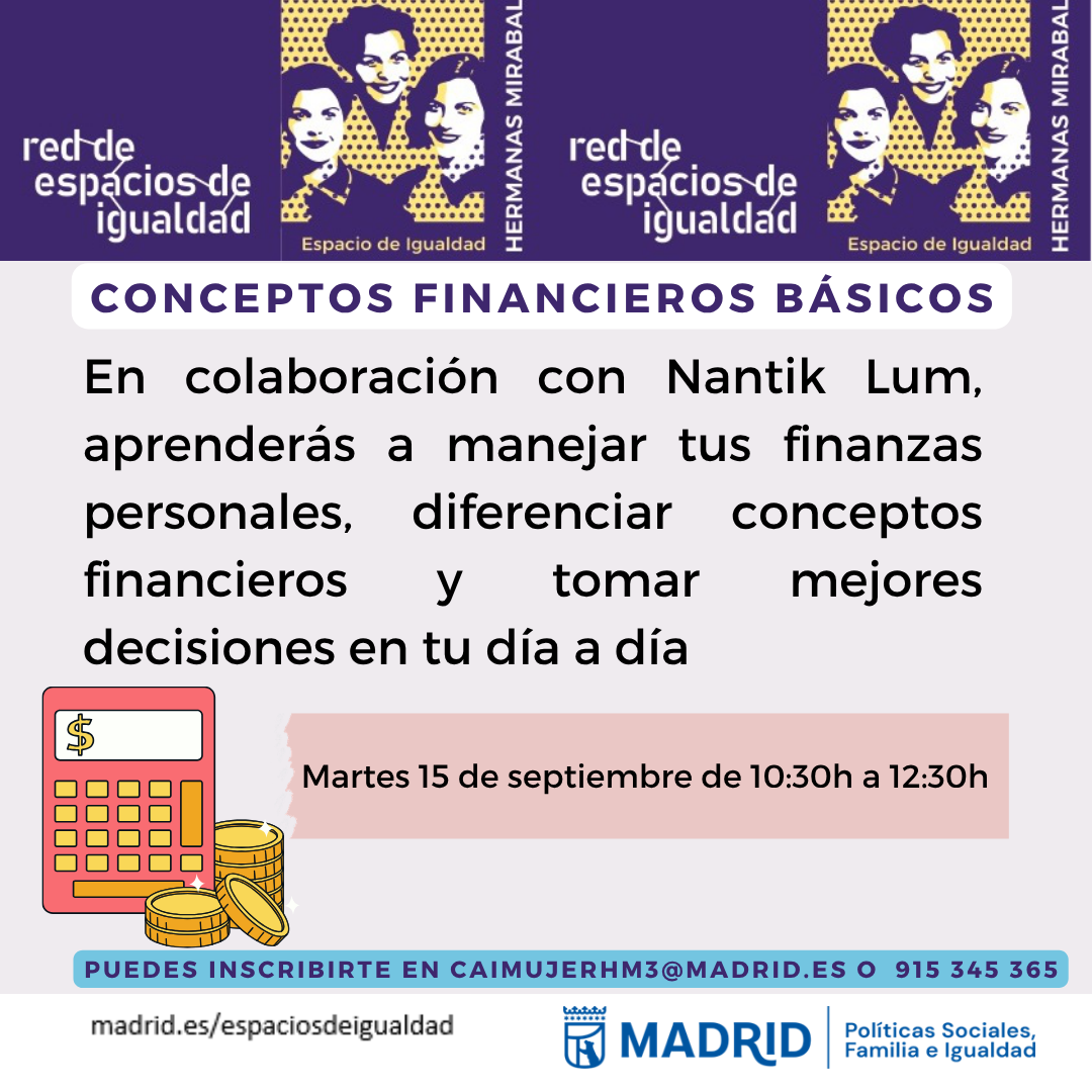 Cartel con el texto contenido en web
