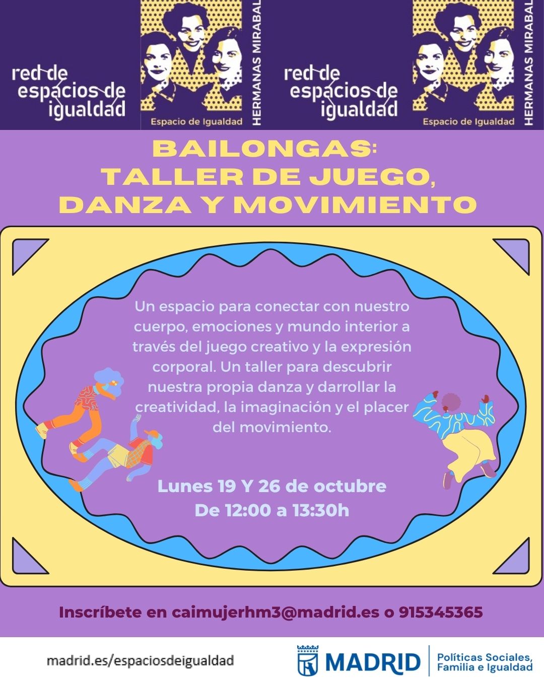 Cartel con el texto contenido en web