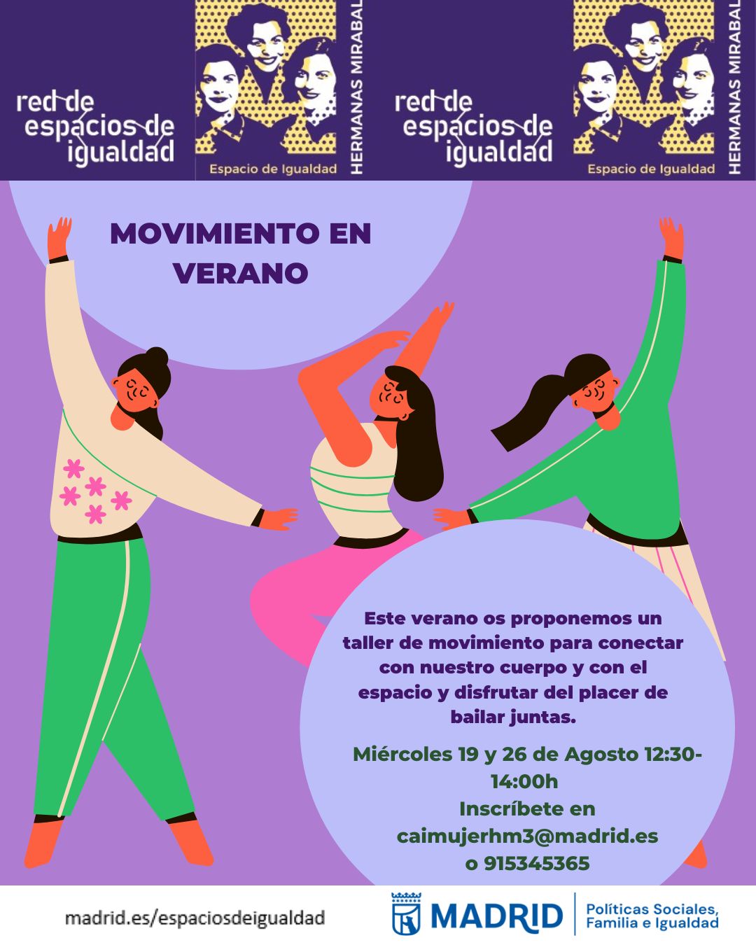 Cartel con el texto contenido en web