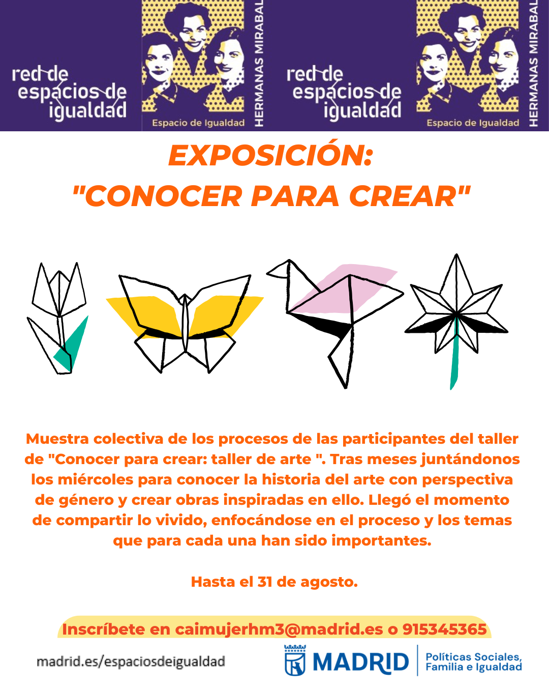Cartel con el texto contenido en web