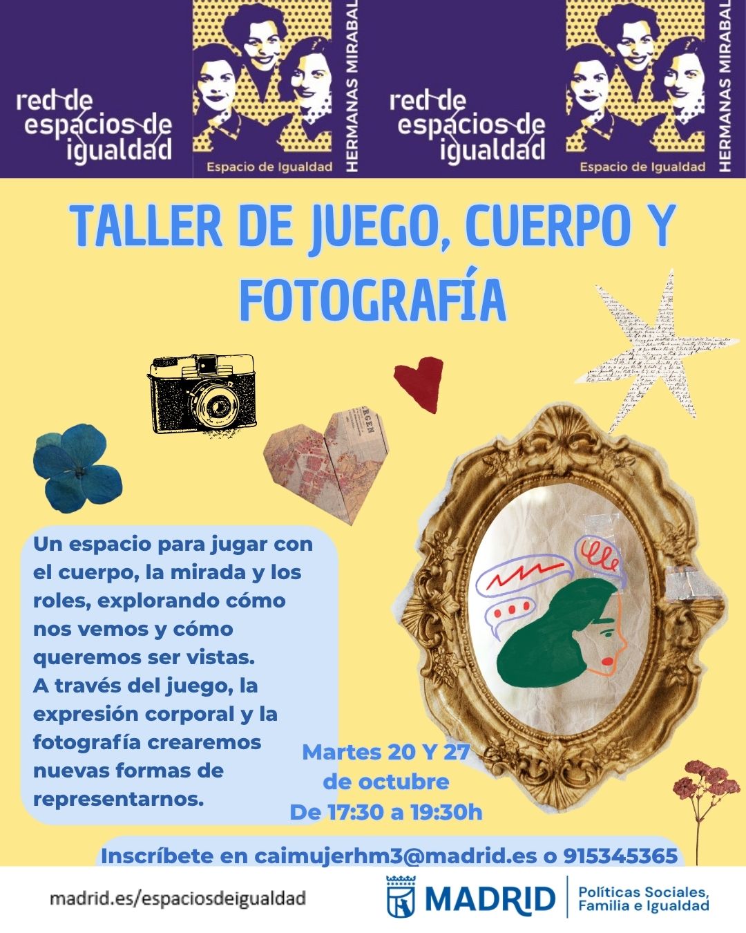 Cartel con el texto contenido en web