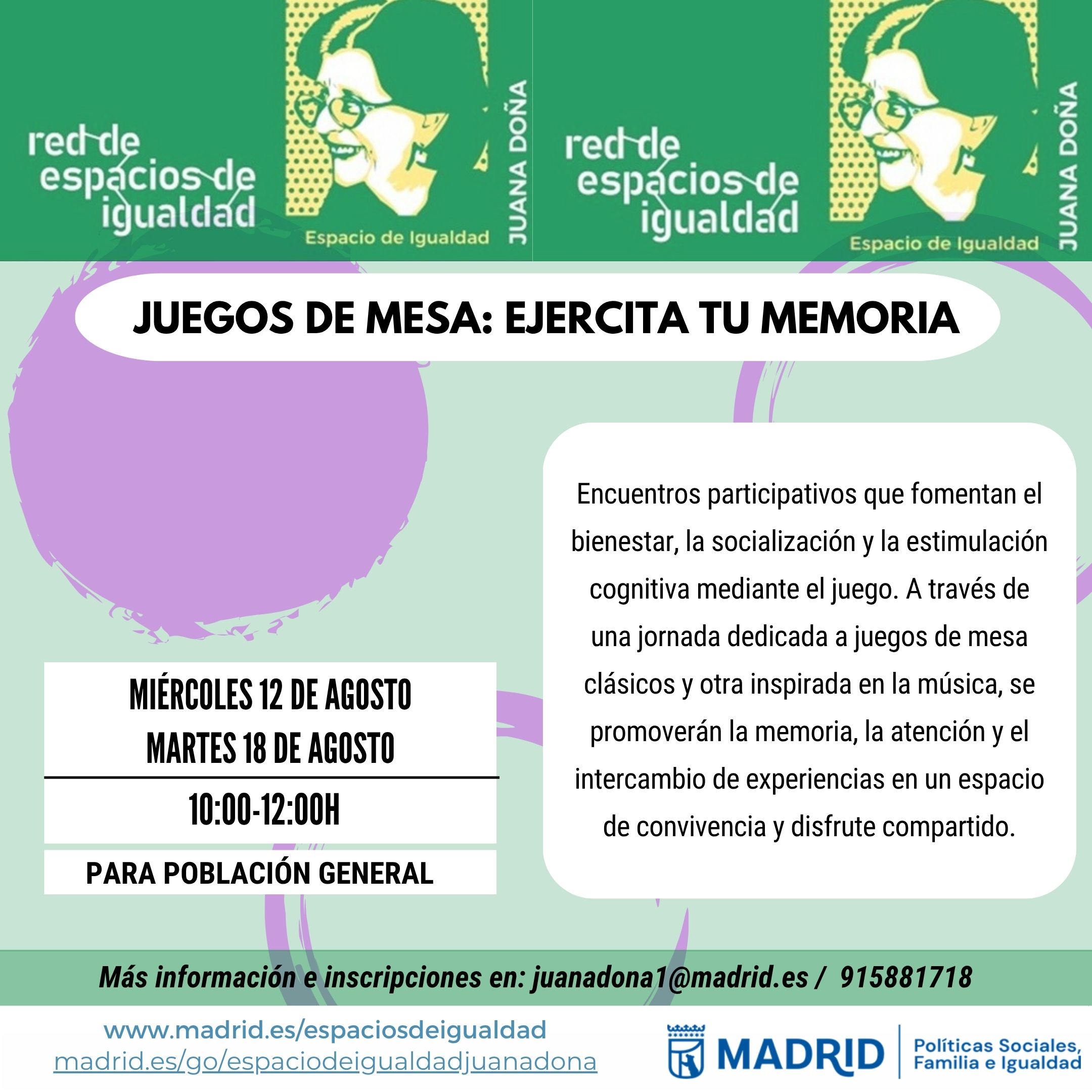 Cartel con el texto contenido en web