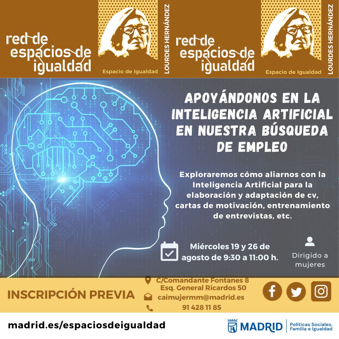 Cartel con el texto contenido en web